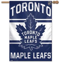 WinCraft - Toronto Maple Leafs 28" x 40" Wordmark Single-Sided Vertical Banner - Multicolor
