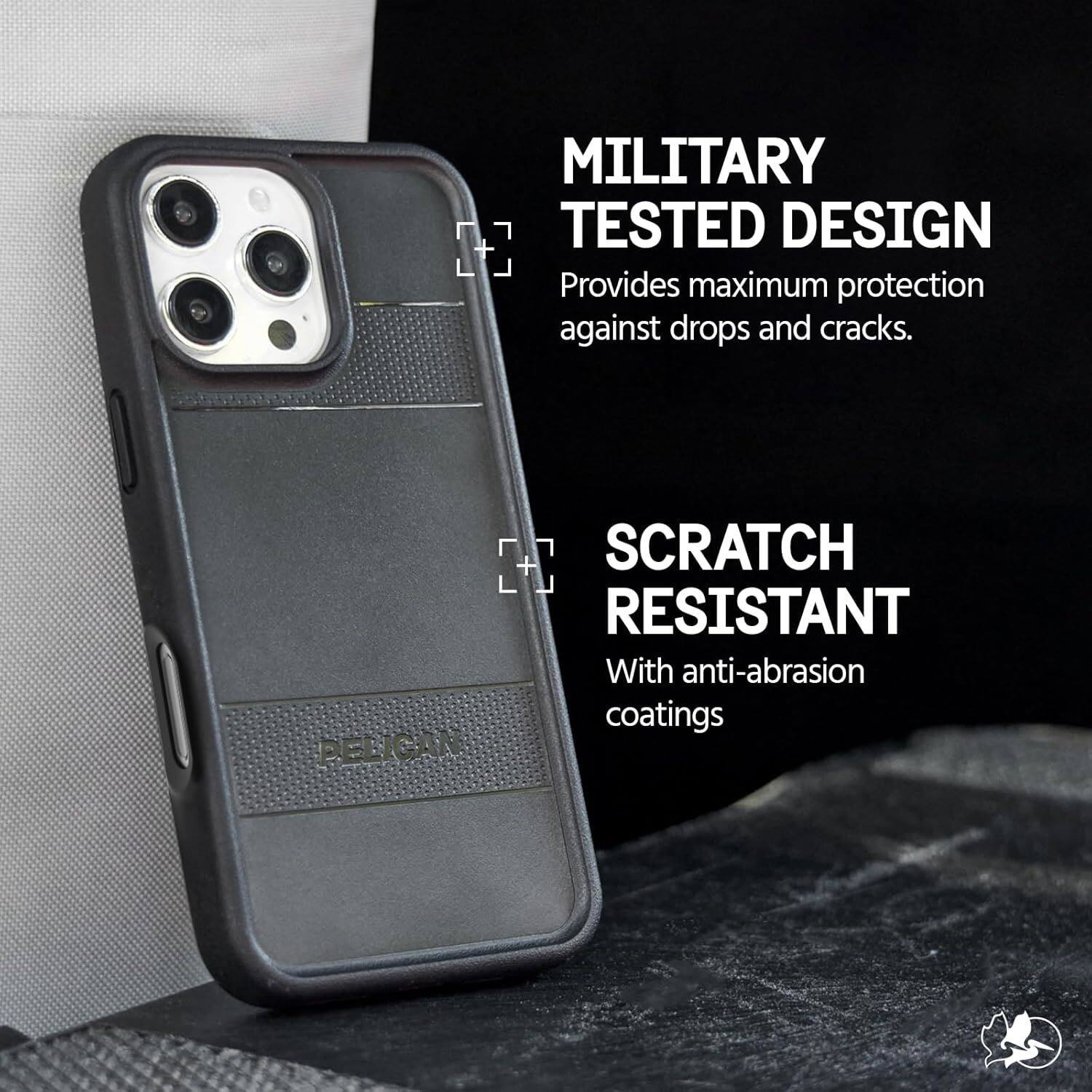 MILITARY TESTED DESIGN  
Provides maximum protection against drops and cracks.

SCRATCH RESISTANT  
With anti-abrasion coatings