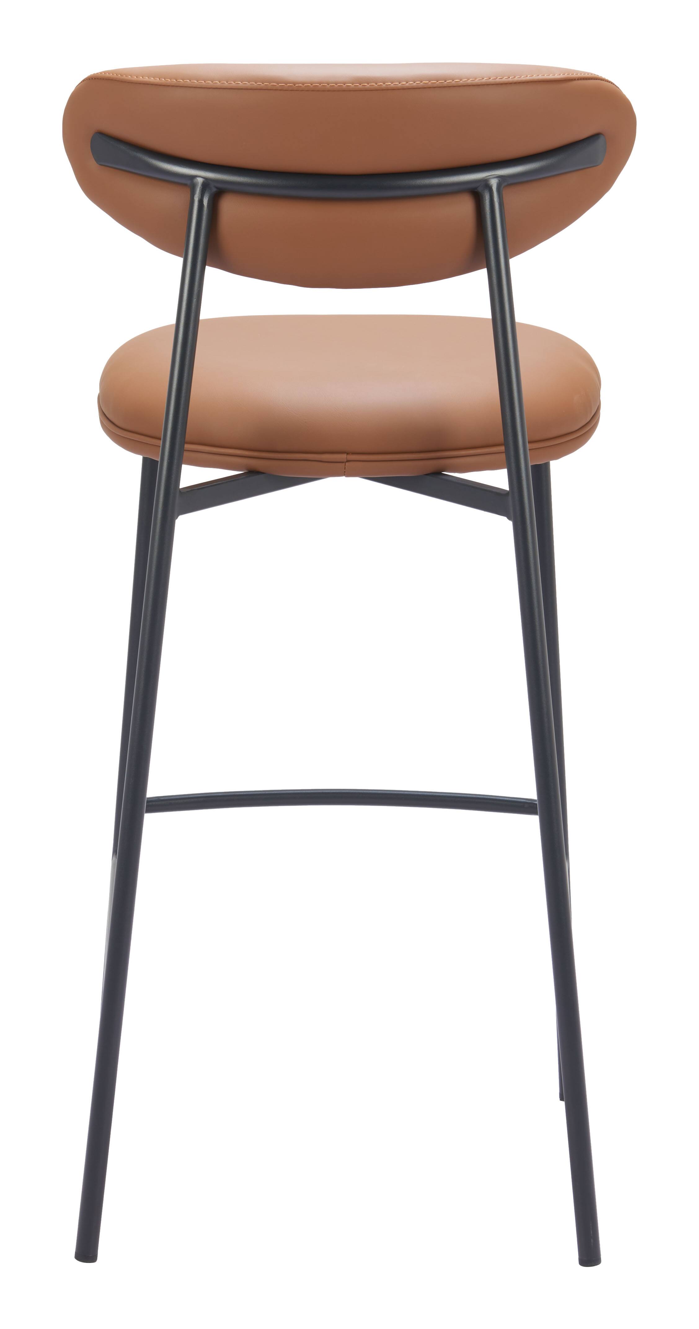 Alt View 2. Hivvago - Rorun Barstool (Set of 2) Brown - Brown.
