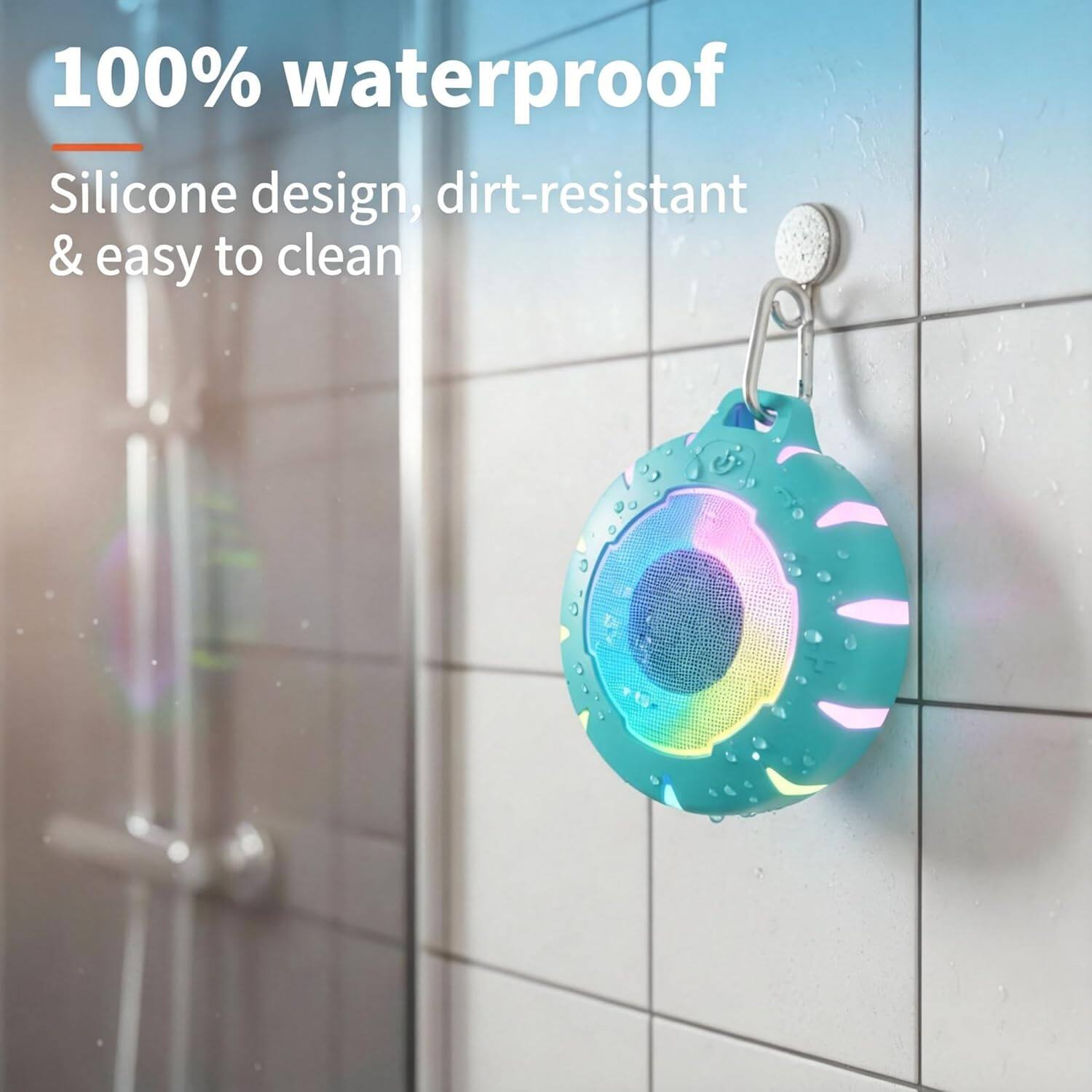 100% waterproof  
Silicone design, dirt-resistant & easy to clean