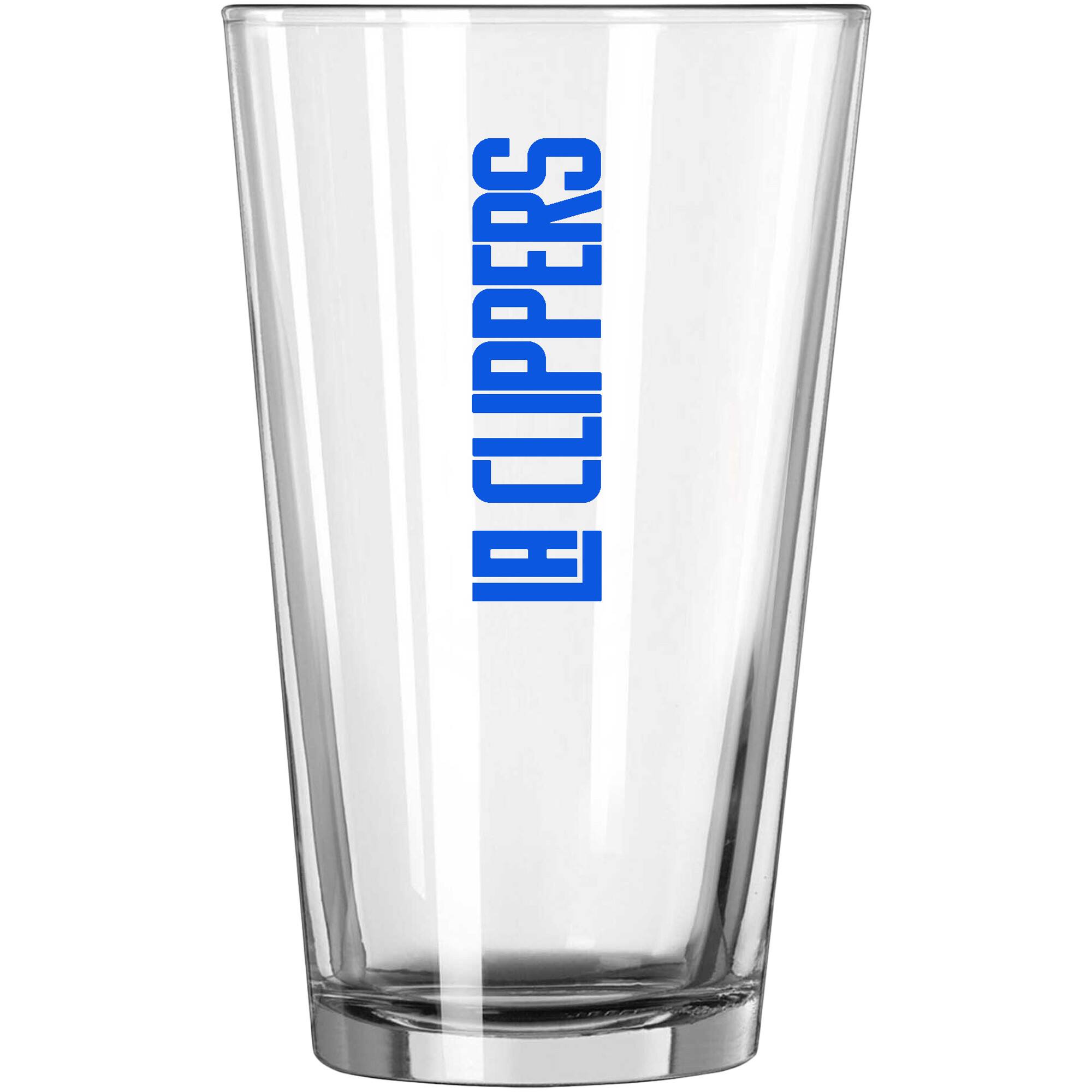 Alt View 1. Logo Brands - LA Clippers 16oz. Team Wordmark Game Day Pint Glass - Multicolor.