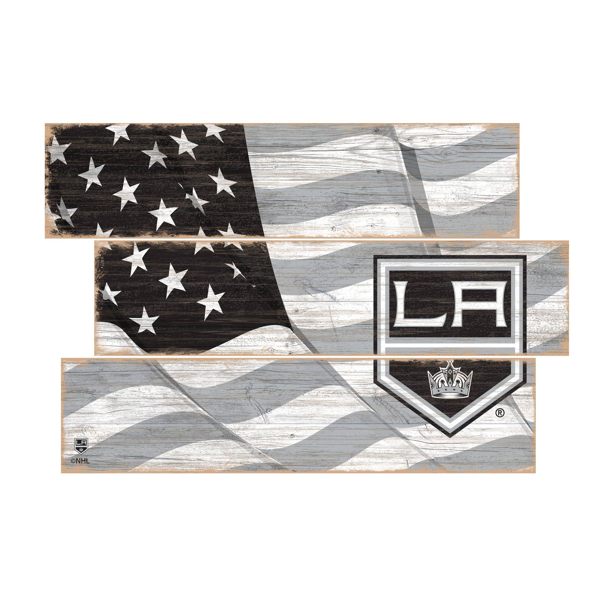 Los Angeles Kings 3-Plank Team Flag