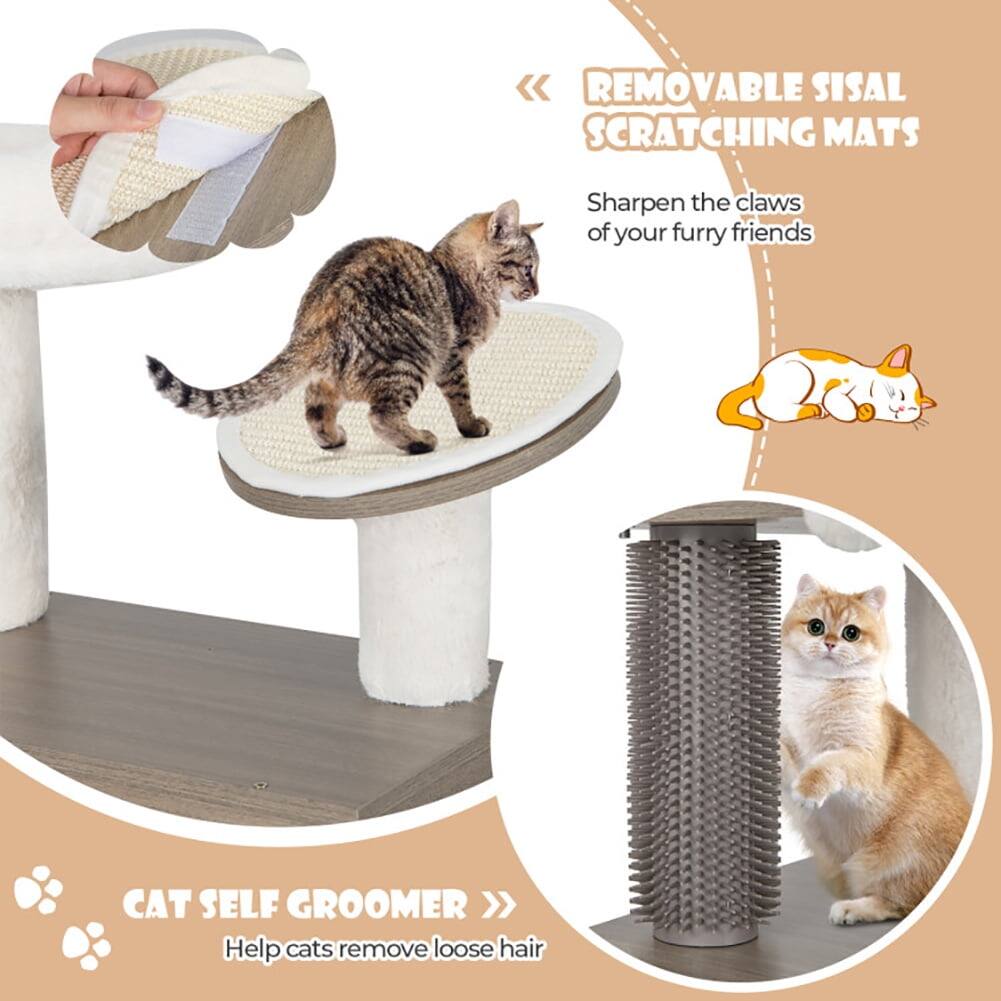 REMOVABLE SISAL SCRATCHING MATS  
Sharpen the claws of your furry friends  

CAT SELF GROOMER  
Help cats remove loose hair