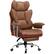 Front. GTPlayer - 400lbs Heavy Duty Computer Chair Faux Leather Comfortable Ergonomic Gaming Chair with Soft Armrests,Brown - Brown.