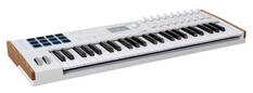 Front. Arturia - KeyLab mk3 49-Key Semi-Weighted MIDI Controller with Pads, Faders, Encoders, and Software Bundle.