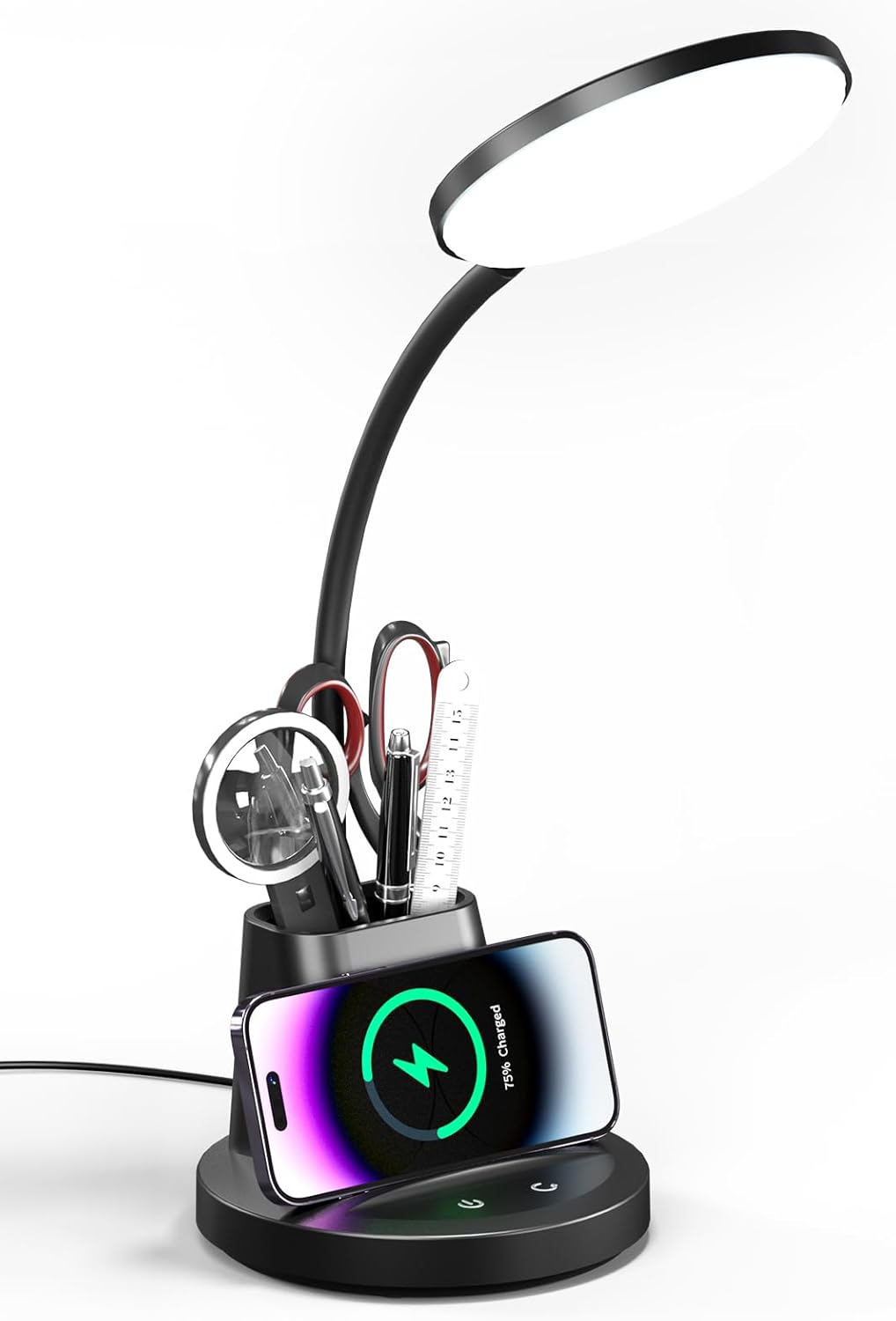 black wireless charger