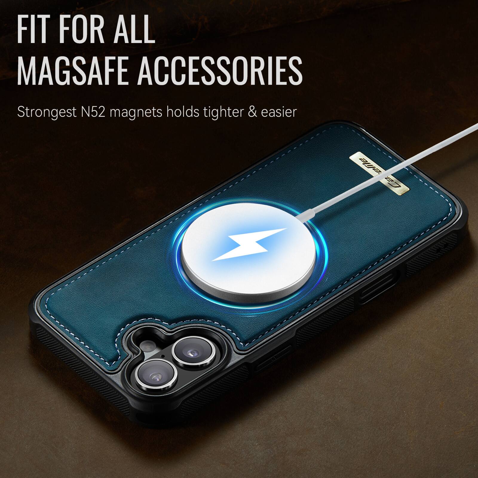 FIT FOR ALL MAGSAFE ACCESSORIES  
Strongest N52 magnets holds tighter & easier