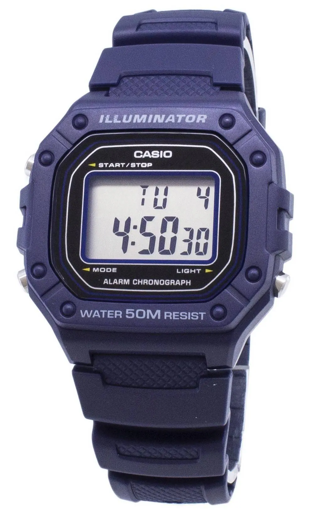 Casio - Youth W-218H-2AV W218H-2AV Digital Men's Watch - Blue