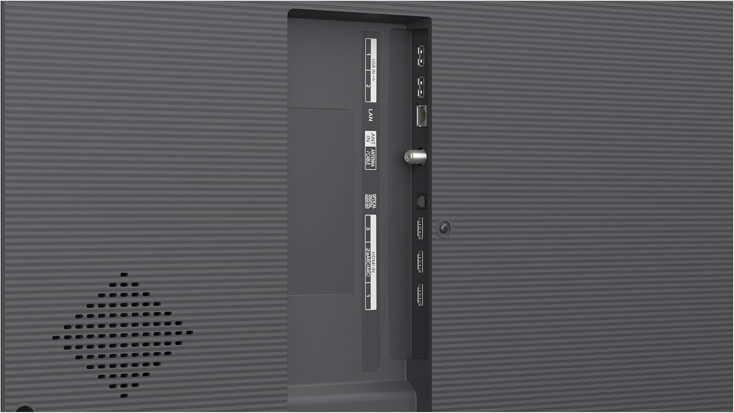 USB IN  
LAN IN  
ANT / CABLE ANTENNA  
VOCOOU DIGITAL OPTICAL  
3 2(eARC/ARC) HDMI IN