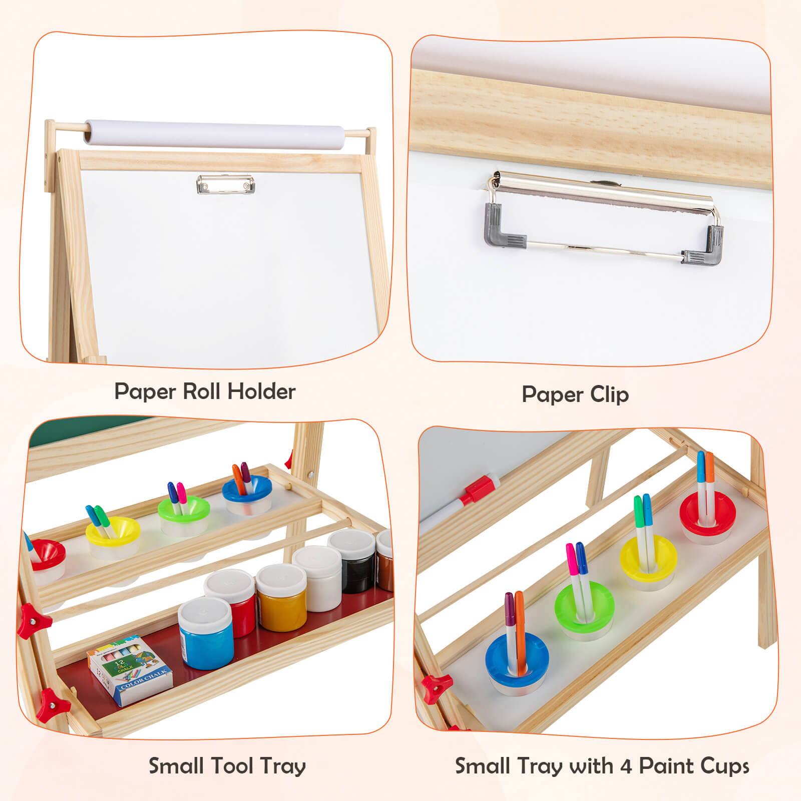 - Paper Roll Holder
- Paper Clip
- Small Tool Tray
- Small Tray with 4 Paint Cups