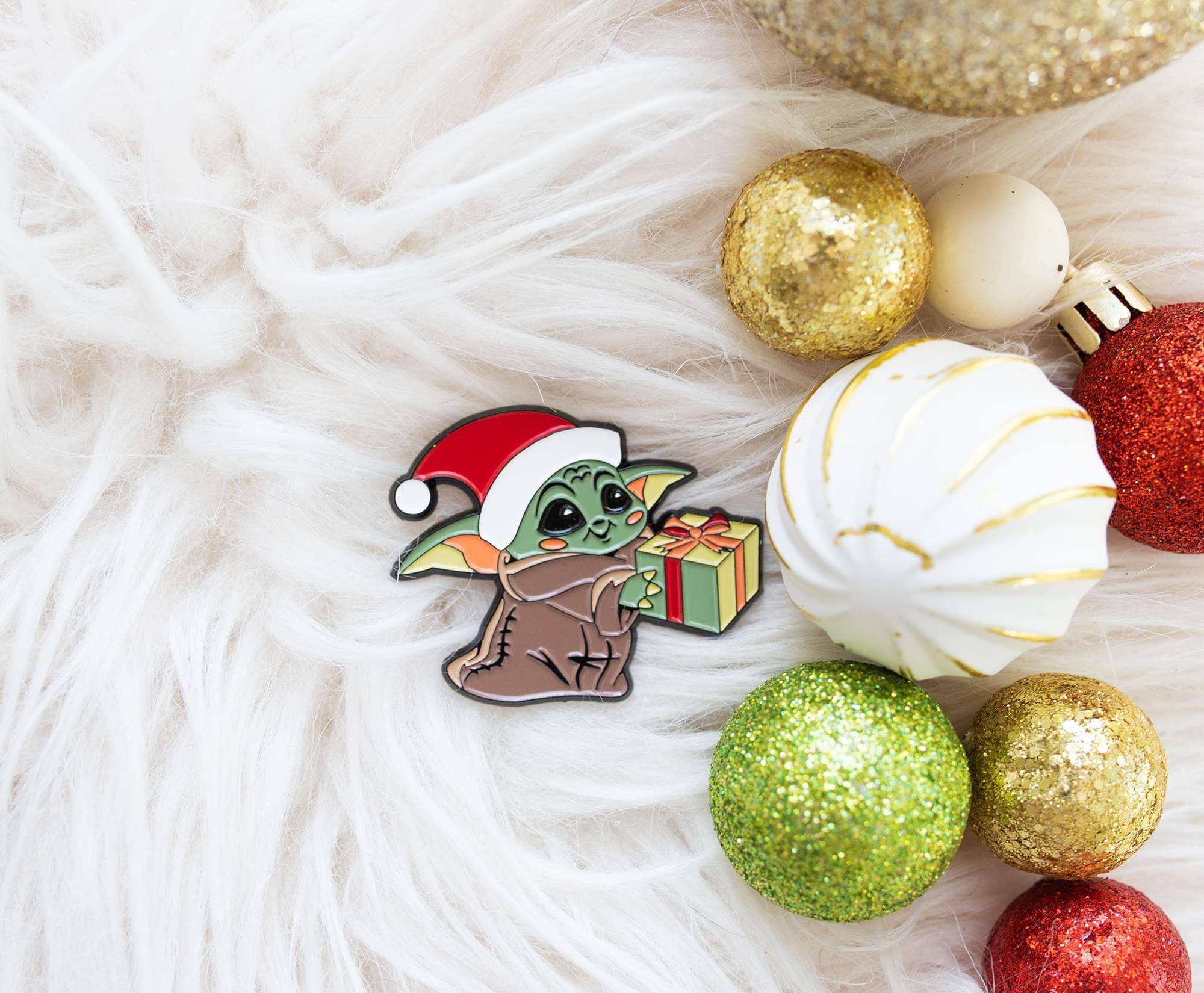 Alt View 4. SalesOne LLC - Star Wars: The Mandalorian Grogu Christmas Limited Edition Pin | Toynk Exclusive - Green.