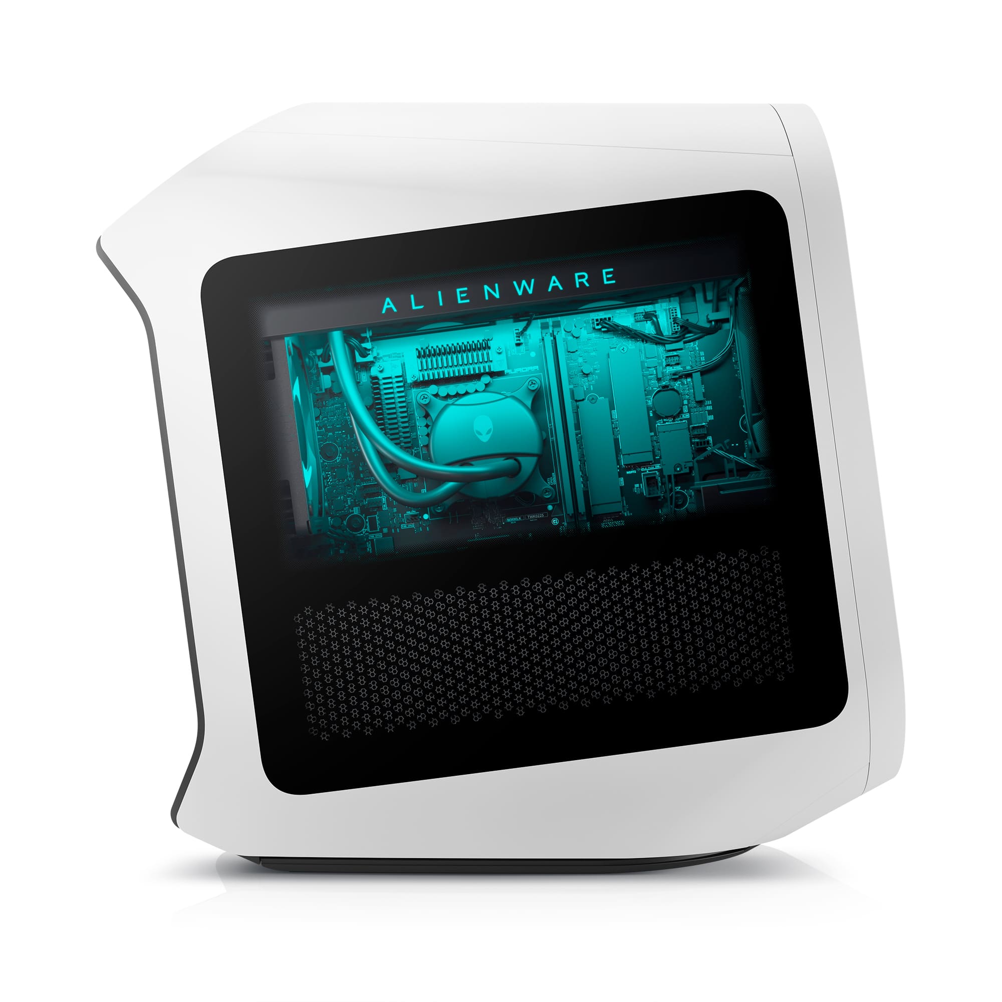 Alt View 2. Alienware - Aurora R15 Gaming Desktop - 13th Gen Intel Core i7 13700KF - 16GB - NVIDIA GeForce RTX 4080 - 1TB SSD - Liquid Cooling - Lunar Light.