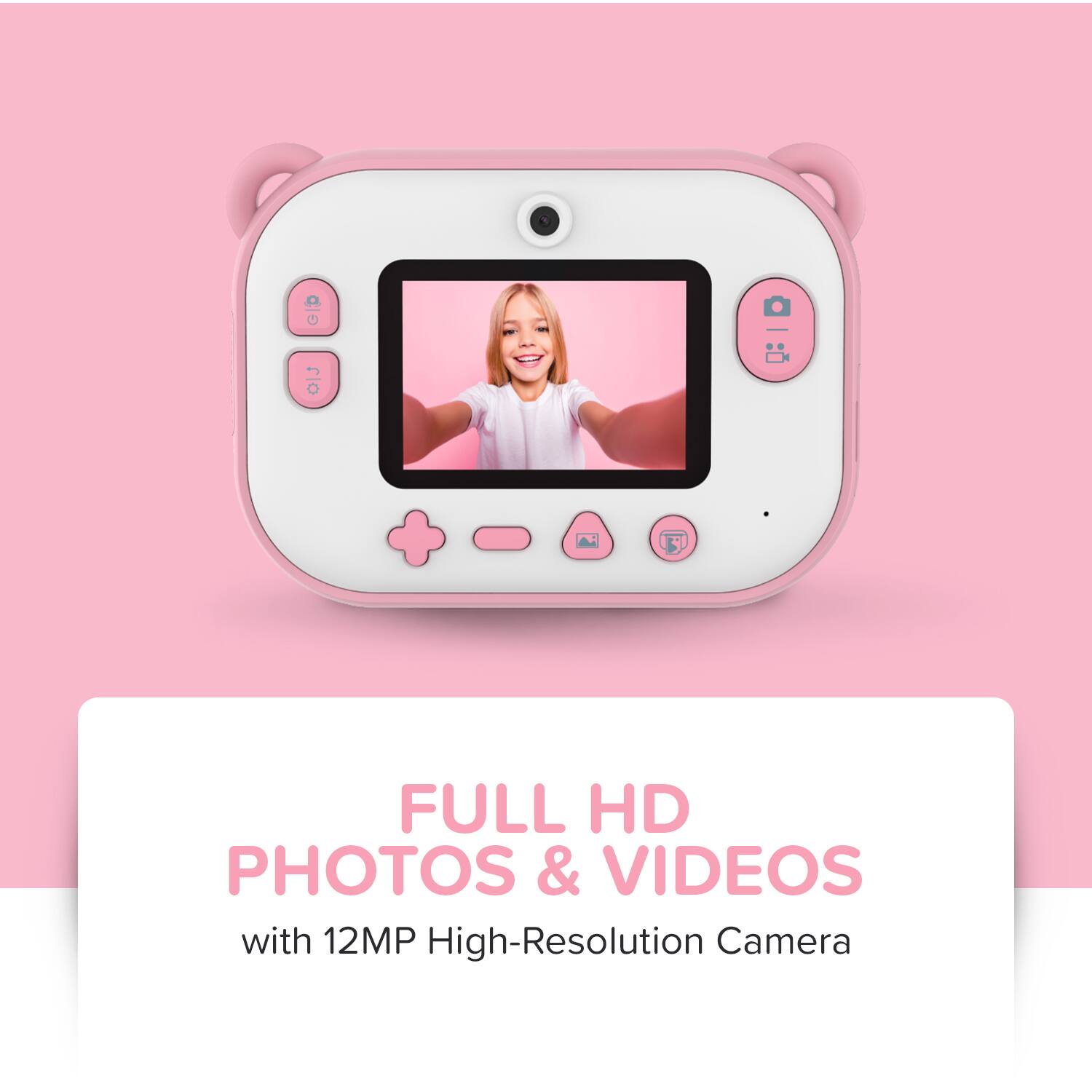 FULL HD PHOTOS & VIDEOS  
with 12MP High-Resolution Camera