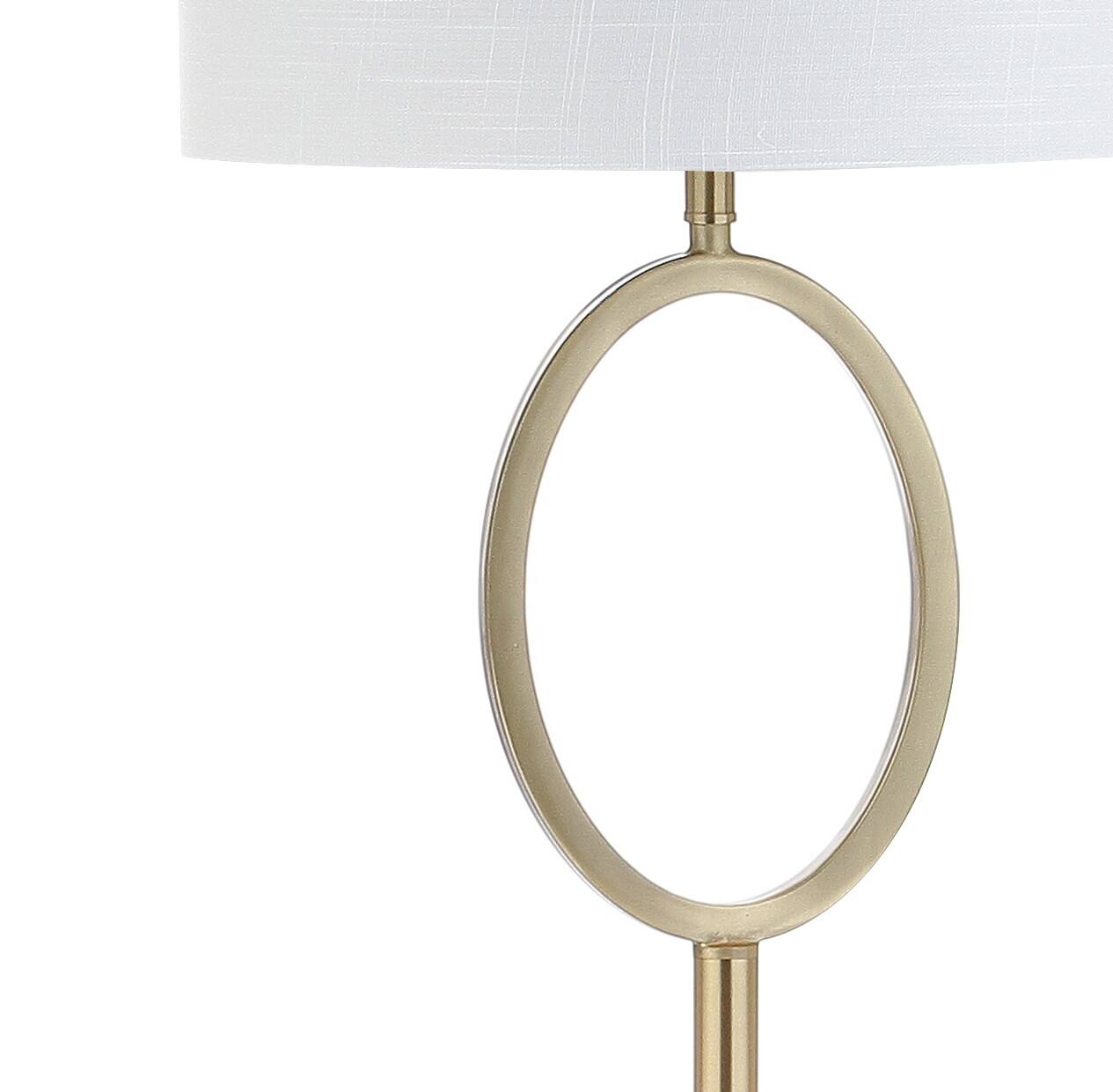 Alt View 4. Jonathan Y - April 61" Metal LED Floor Lamp, Brass - Brass Gold.