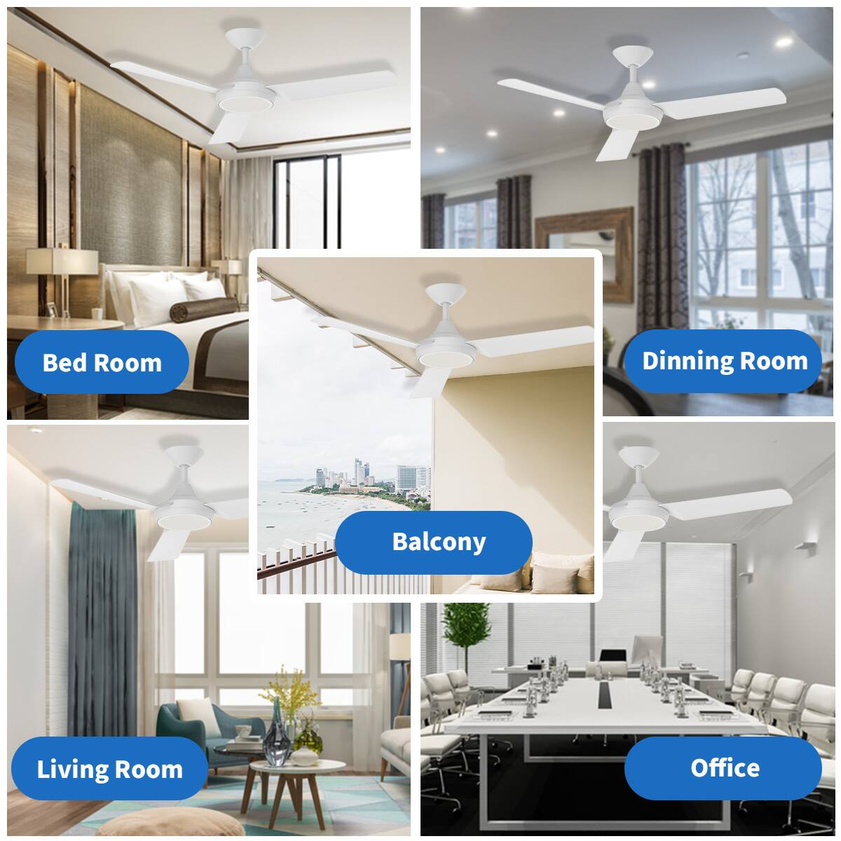 Bed Room  
Dining Room  
Balcony  
Living Room  
Office