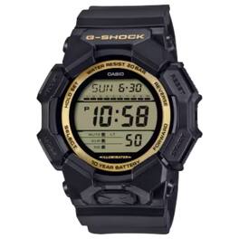 Casio - G-SHOCK Men's and Gold Dial Digital Watch Resin Strap - GD-010GB-1A9DR - Black