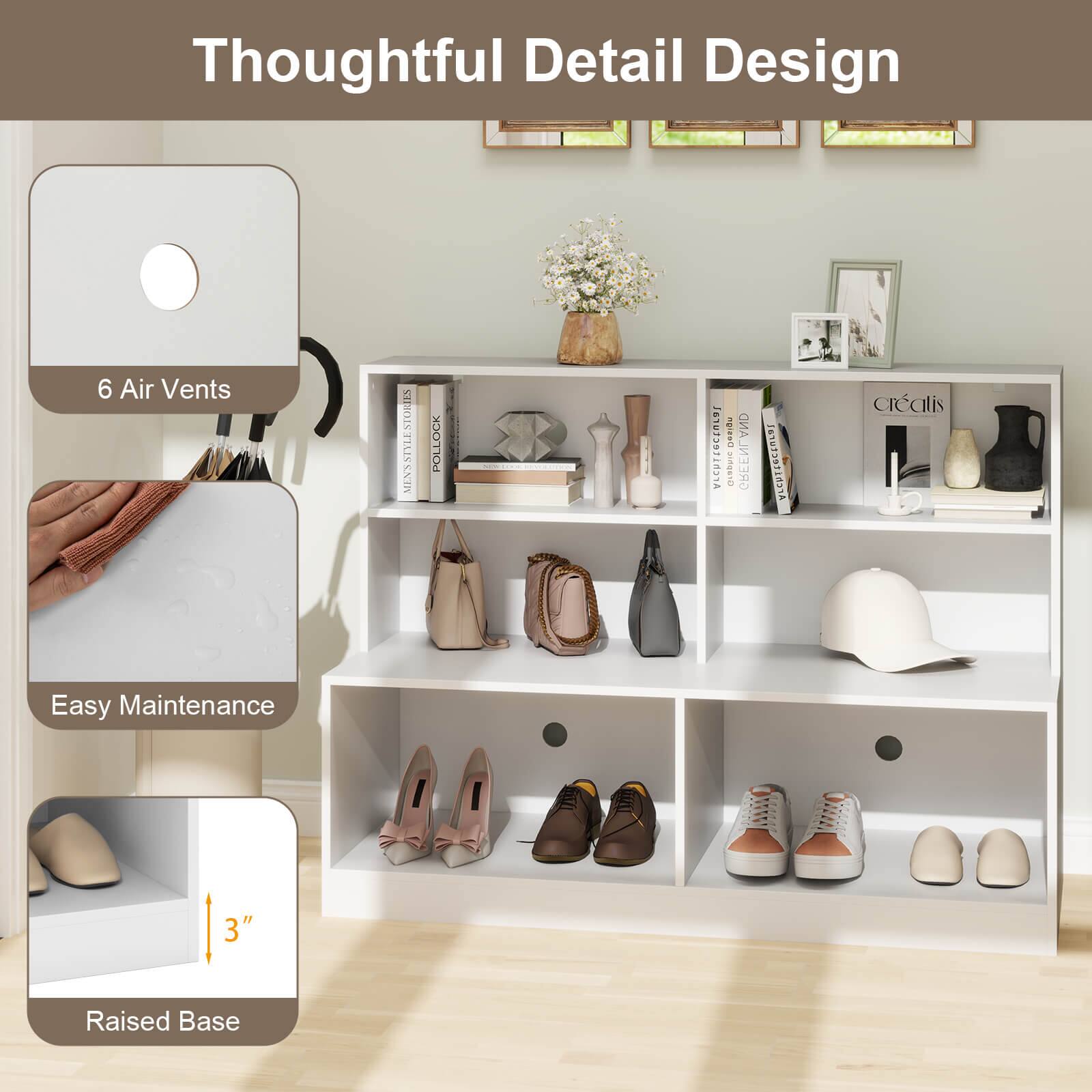 Thoughtful Detail Design

- 6 Air Vents
- Easy Maintenance
- Raised Base (3")