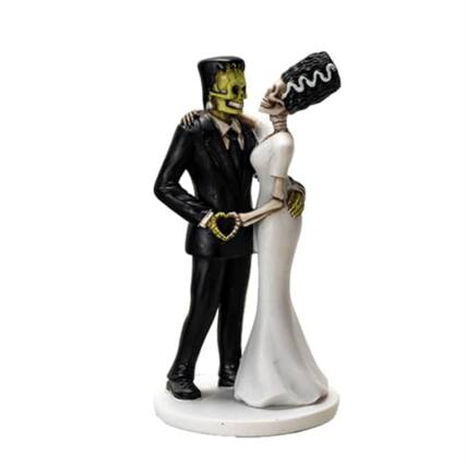 Front. Pacific Trading - Eternal Love Frankenstein and Bride Figurine Wedding or Anniversary Collectible Figurine 7 inch.