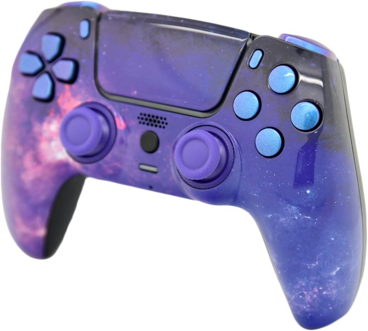 Angle. Custom Controllerzz - Custom Wireless Controller for PS5 - Galaxy & Chameleon Inserts.