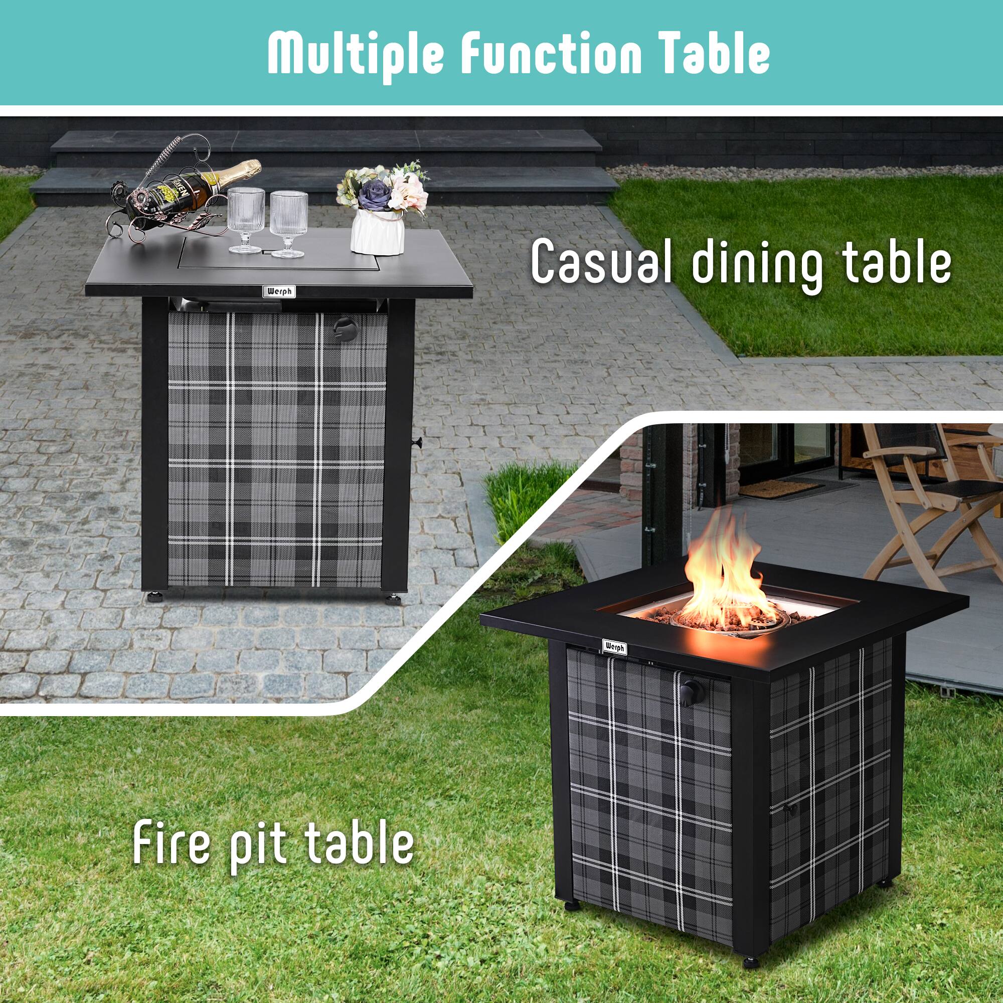 Multiple Function Table

Casual dining table

Fire pit table