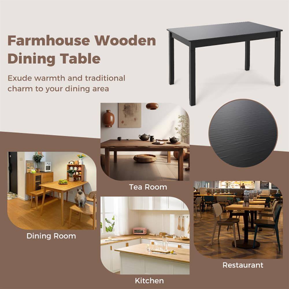 Farmhouse Wooden Dining Table  
Exude warmth and traditional charm to your dining area  

Tea Room  
Dining Room  
Restaurant  
Kitchen