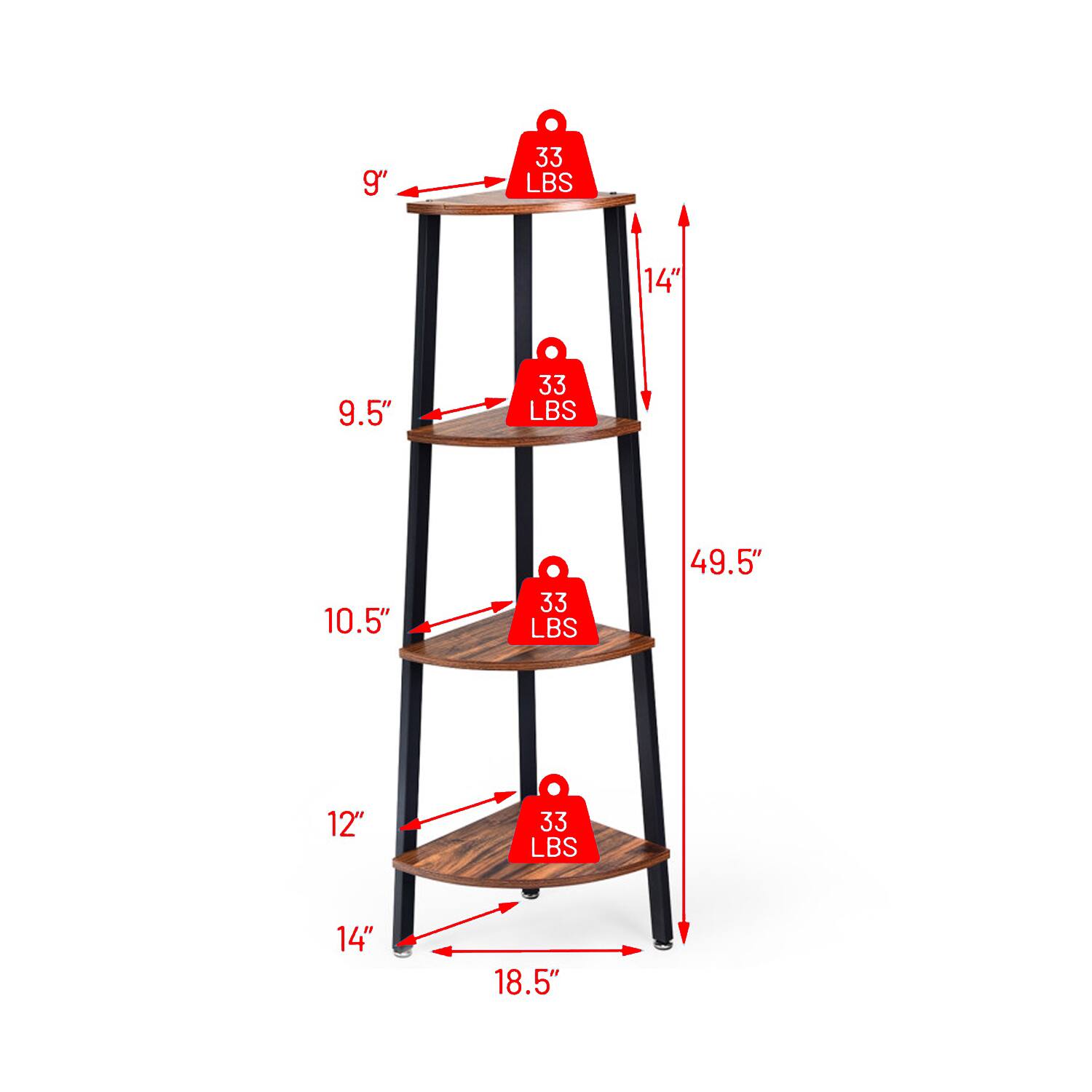33 LBS 9"  
33 LBS 9.5"  
33 LBS 10.5"  
33 LBS 12"  
33 LBS 14"  
14"  
18.5"  
49.5"