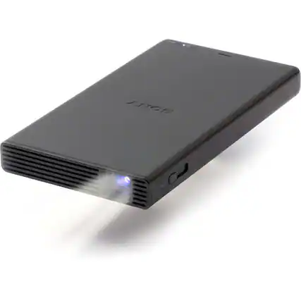 Front. Sony - Sony MP-CD1 Portable Pico , Pocket- Sized, HDMI/MHL, DLP, Short-Throw, 120 Screen, 5000mAh Built-in Battery, Built-in Sp.