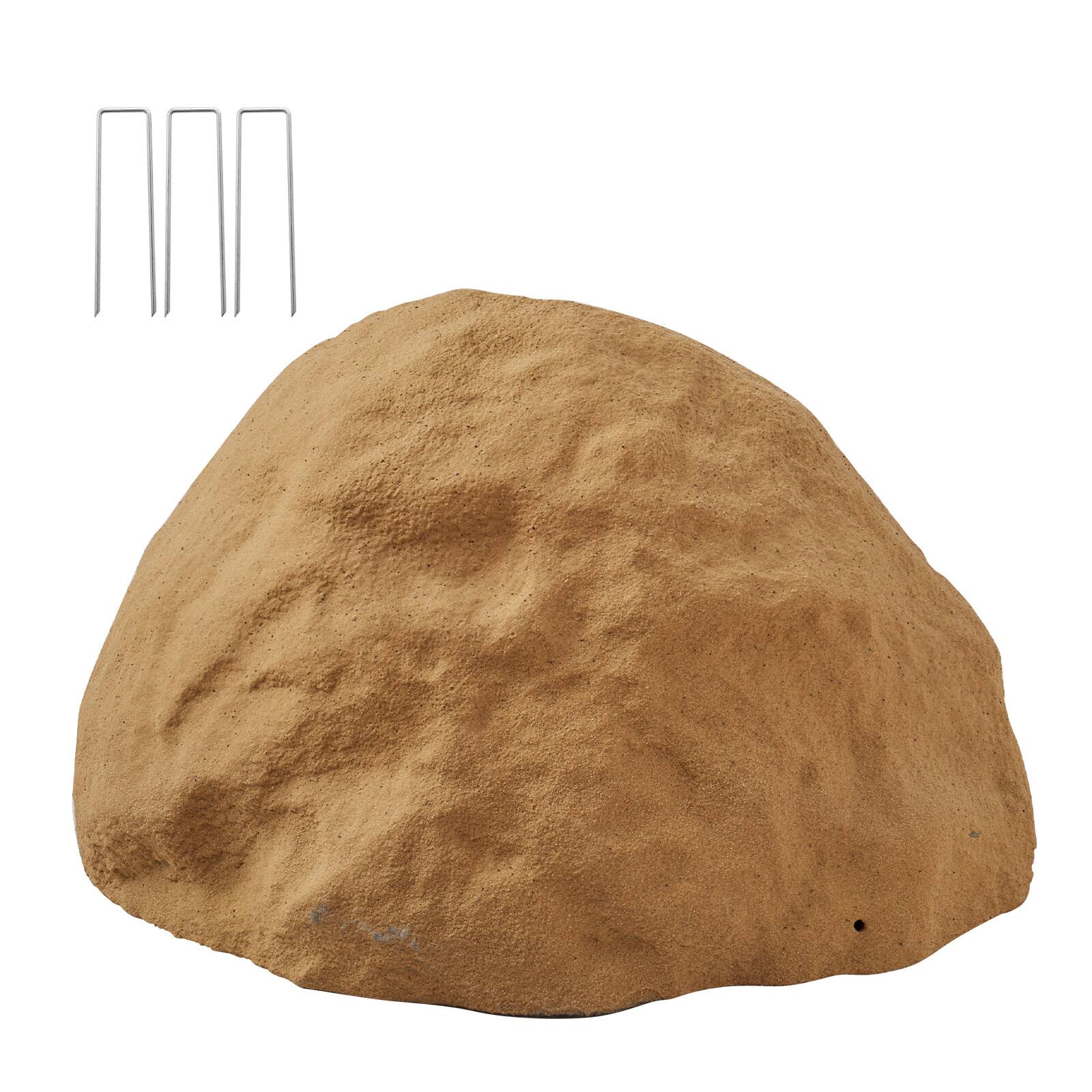 Alt View 5. VEVOR - Faux Rock Cover, Outdoor Fake Rock Well Pump Cover, Realistic Natural Texture, Weather-Resistant Artificial Boulder - Sandy Yellow.