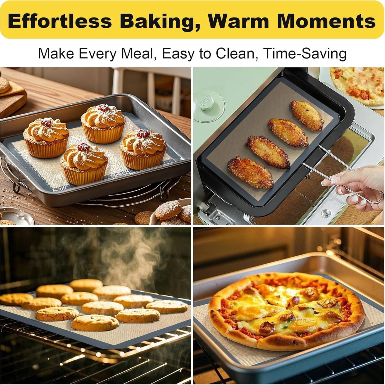 Effortless Baking, Warm Moments Make Every Meal Easy to Clean, Time-Saving