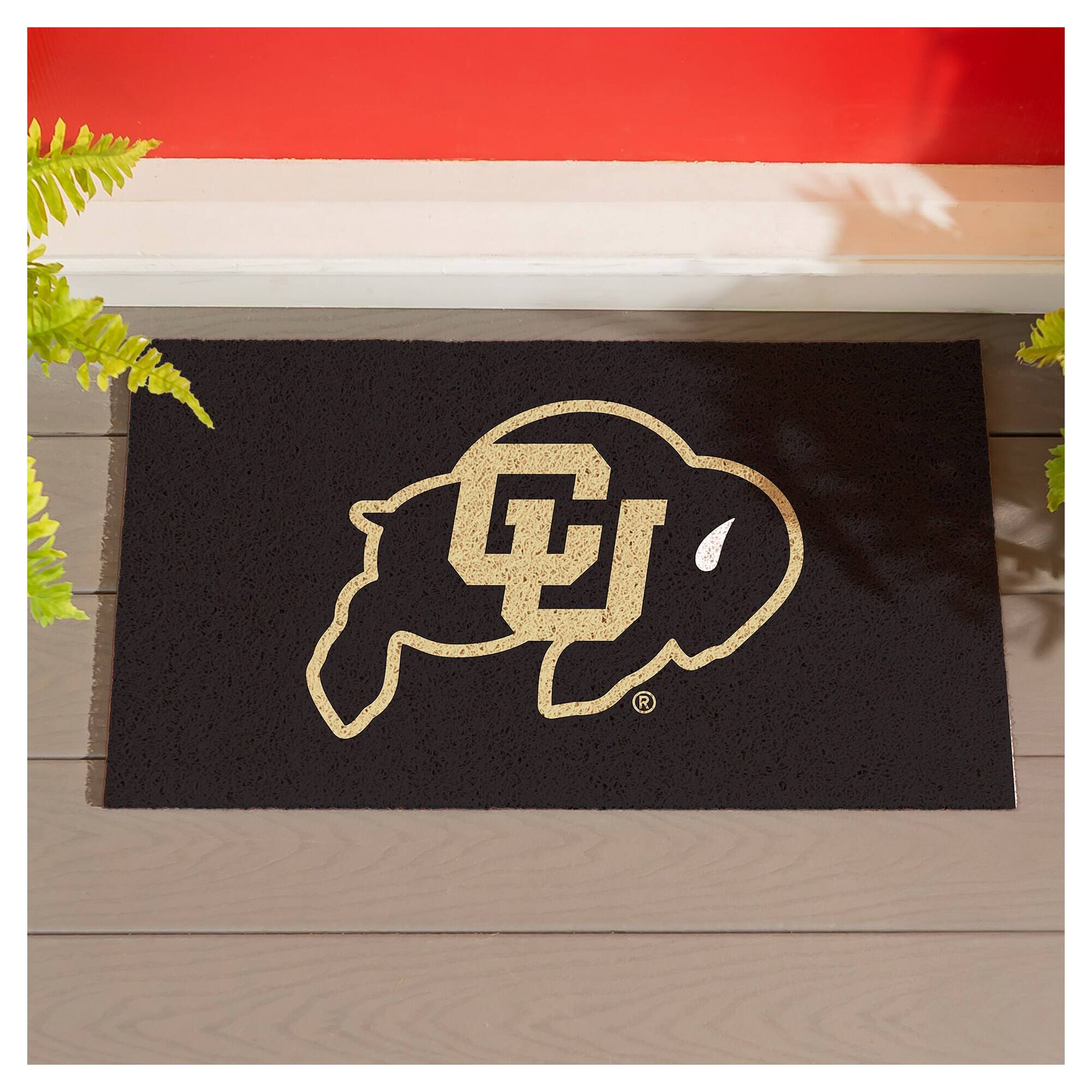 Alt View 2. Evergreen Enterprises - Colorado Buffaloes 16" x 28" Full Color Indoor/Outdoor Logo Turf Mat - Multicolor.