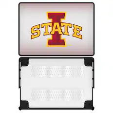 Front. Keyscaper - Iowa State Cyclones Linen MacBook Case - Pro 16 in - Multicolor.