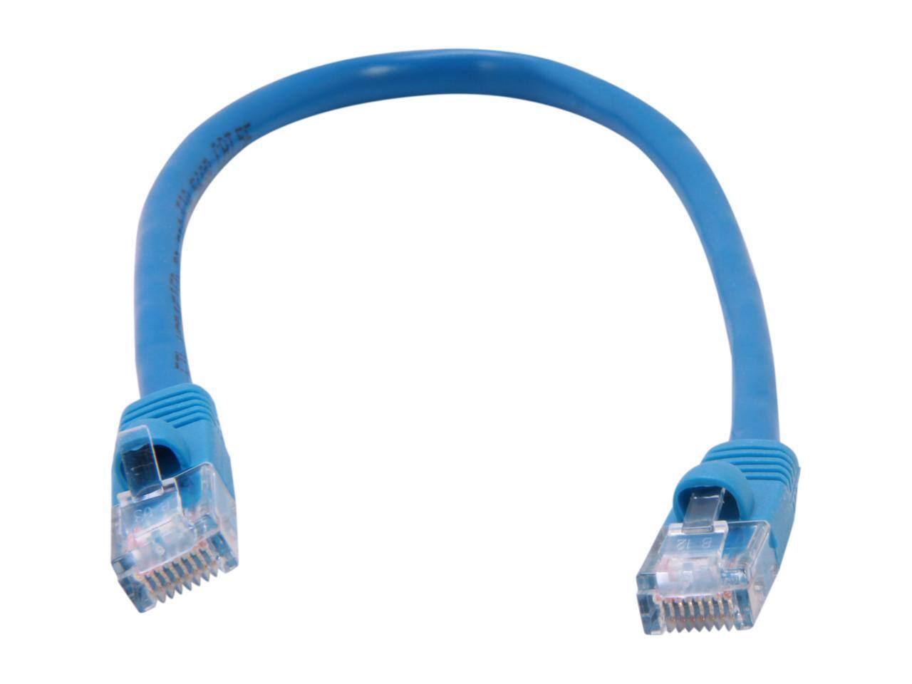 Alt View 1. Cables to Go - C2G 23828 Cat5e Cable - Snagless Unshielded Ethernet Network Patch Cable, Blue (1 Foot, 0.30 Meters) - Blue.