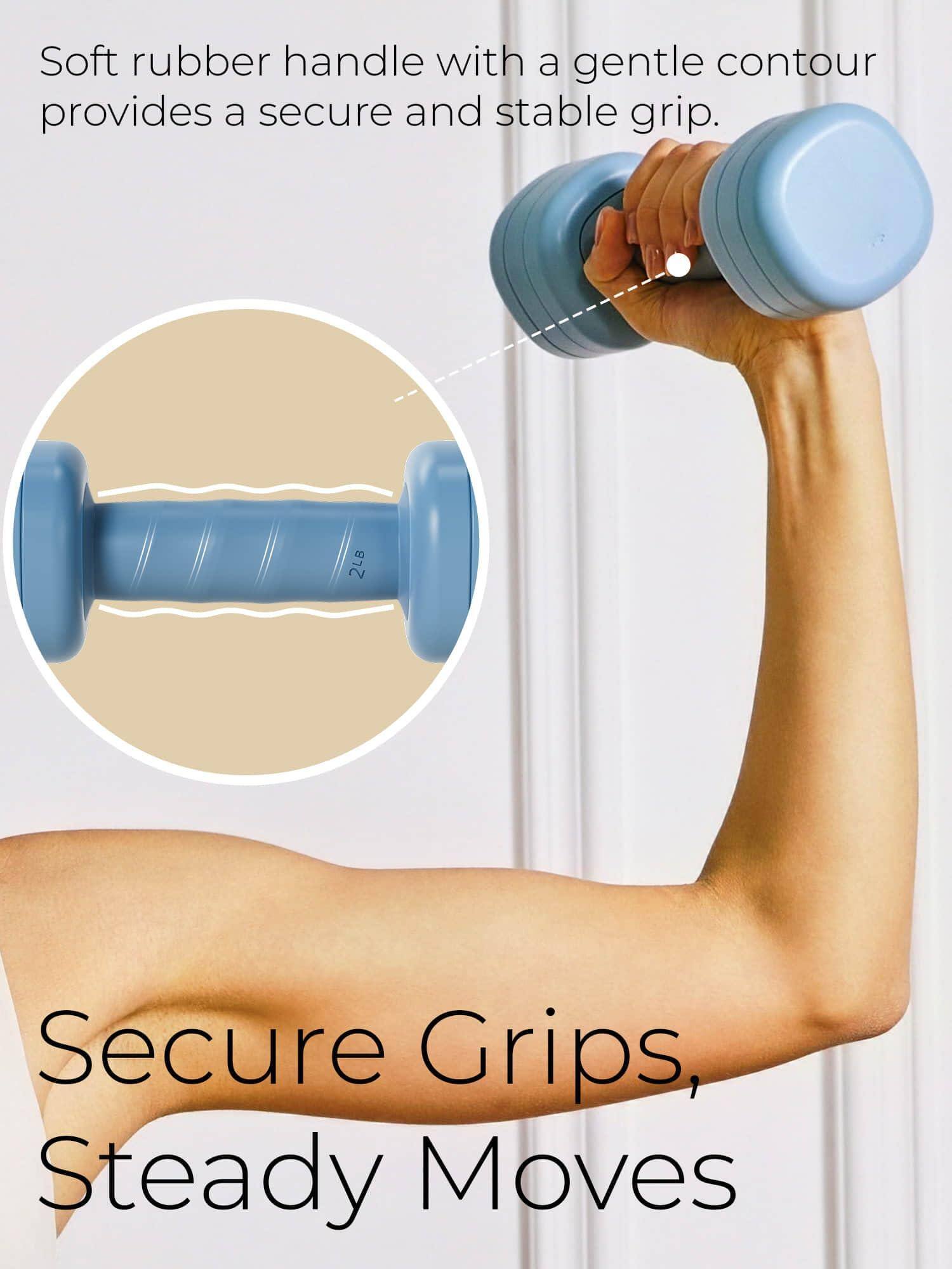 Soft rubber handle with a gentle contour provides a secure and stable grip.

Secure Grips, Steady Moves