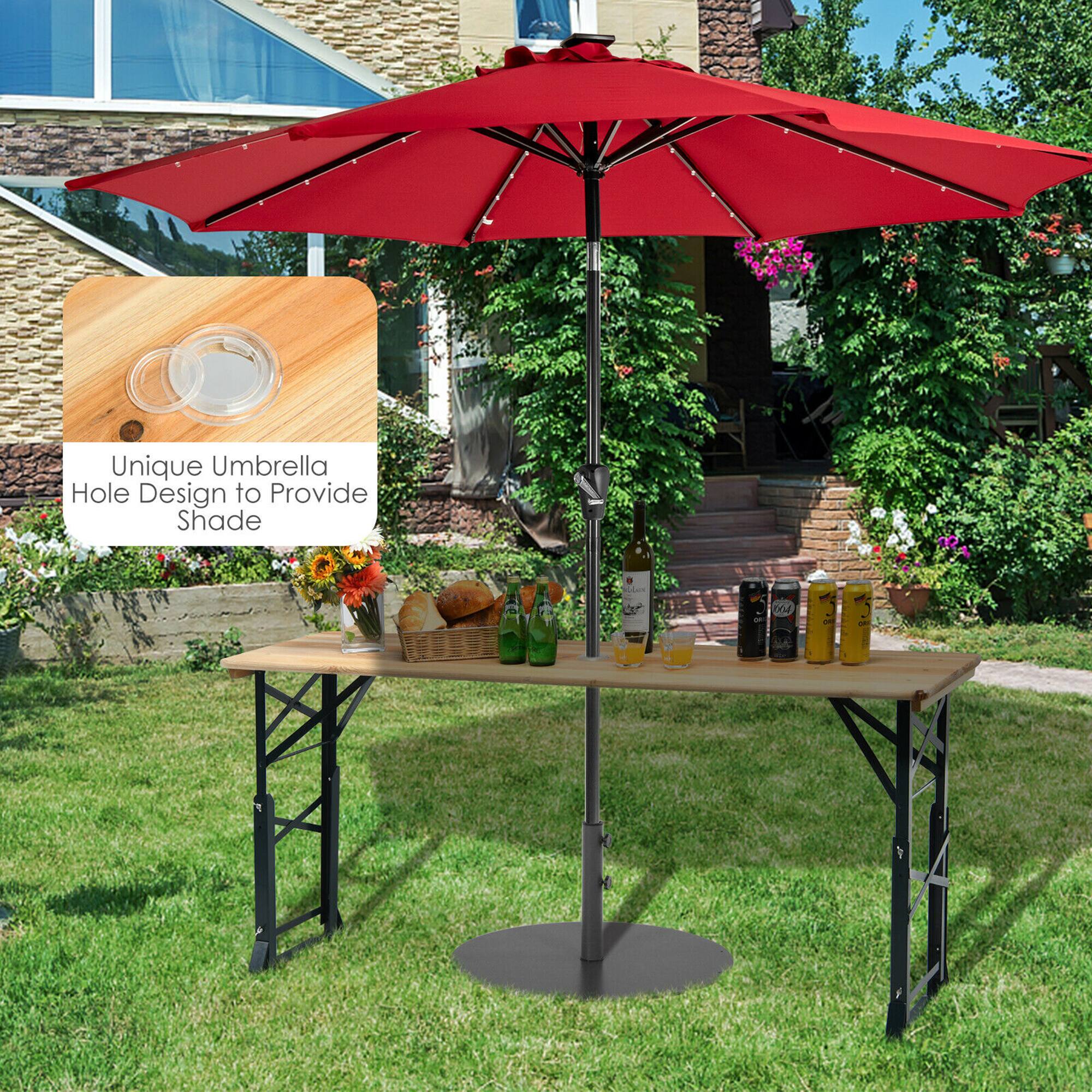 Unique Umbrella Hole Design to Provide Shade