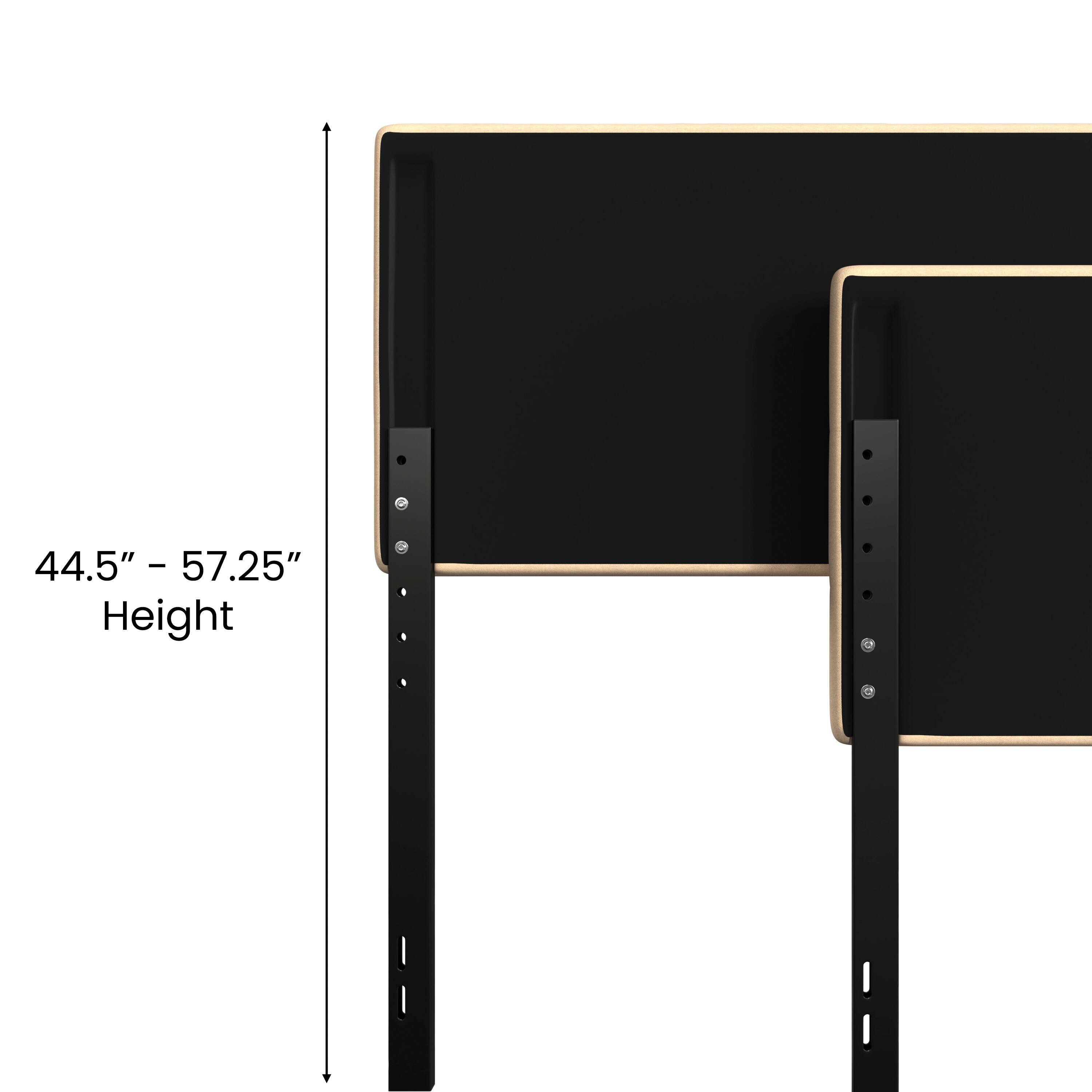 44.5" - 57.25" Height