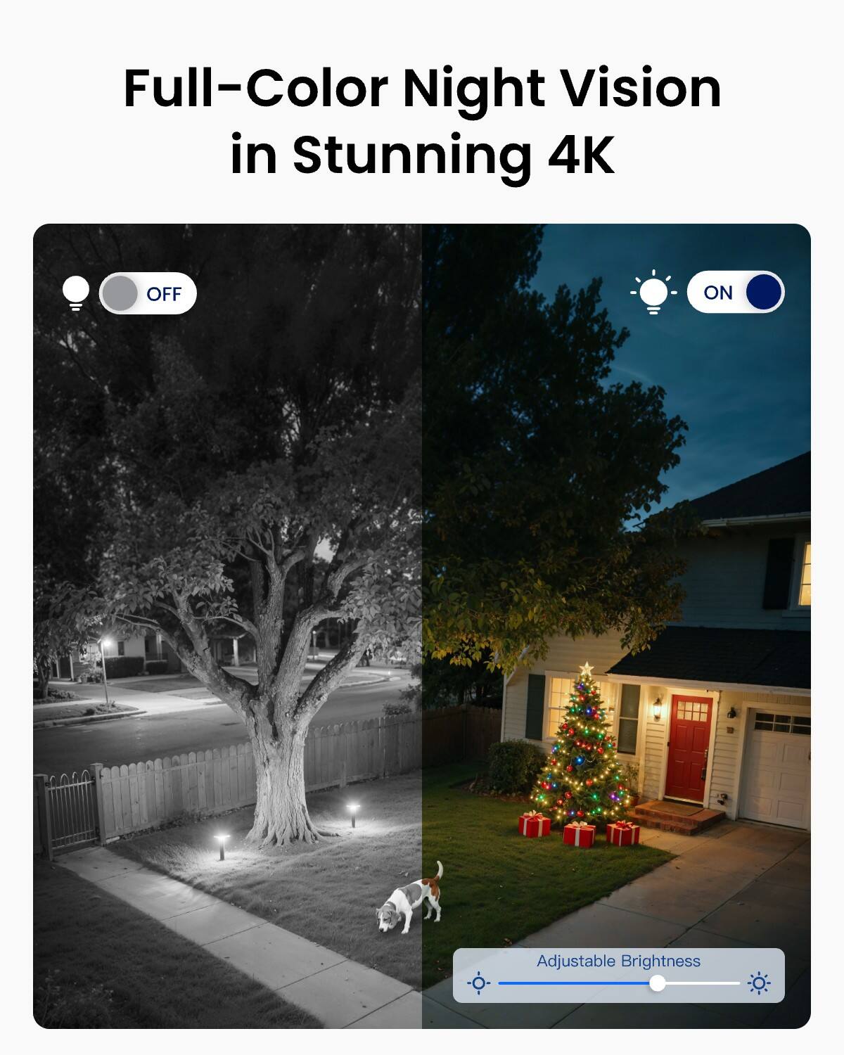 Full-Color Night Vision in Stunning 4K

OFF
ON

Adjustable Brightness
