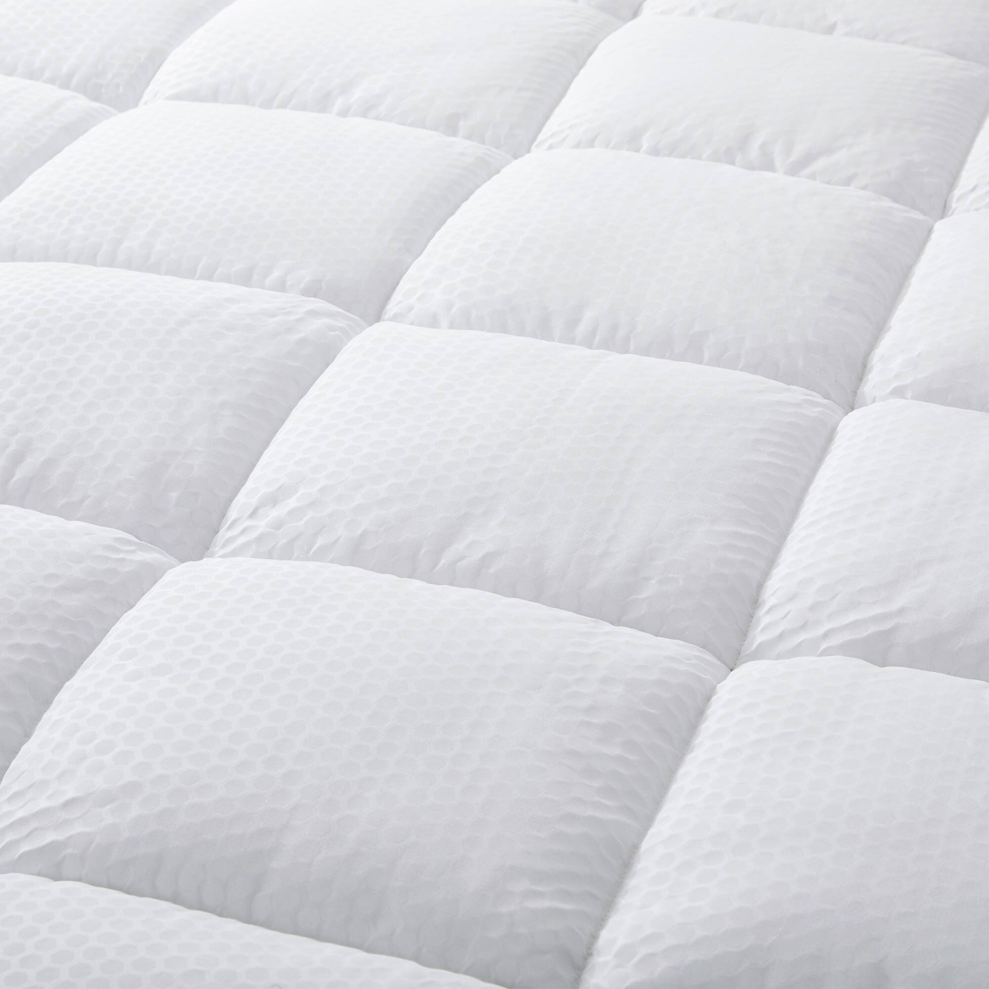 Alt View 1. Peace Nest - Peace Nest -  PCM Cooling Quilted Fitted Mattress Pad with Elastic Deep Pocket - Full - White.