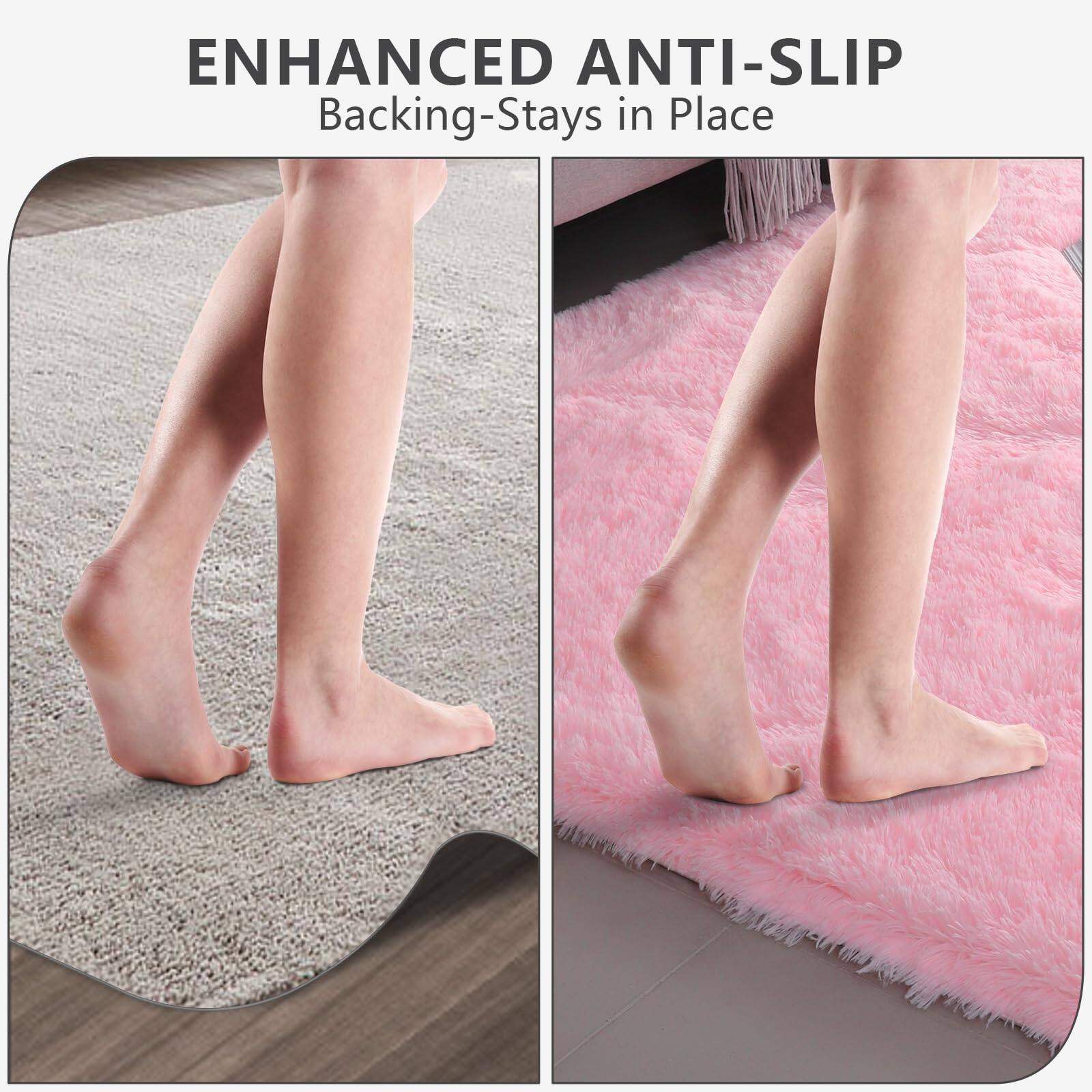 ENHANCED ANTI-SLIP  
Backing-Stays in Place