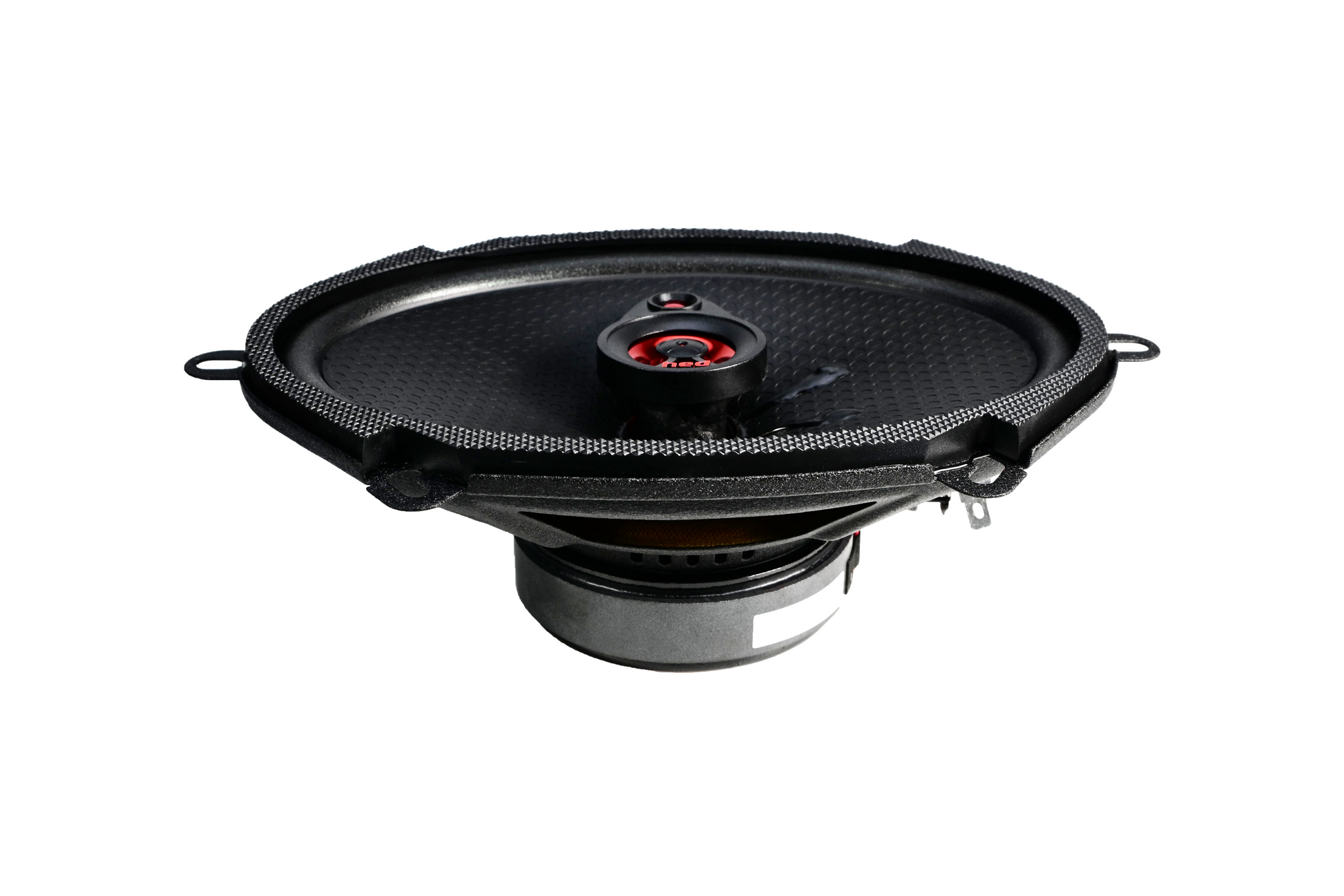 Left. Cerwin Vega - Cerwin Vega H683 - HED 2025 Edition 6"x8” 3-Way Coaxial Full Range Speaker Set - Black and Red.