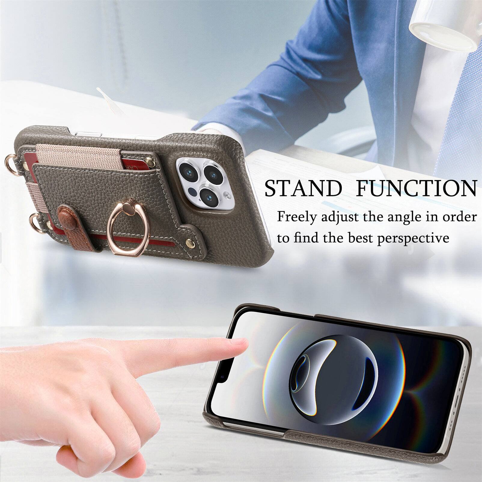 STAND FUNCTION  
Freely adjust the angle in order to find the best perspective