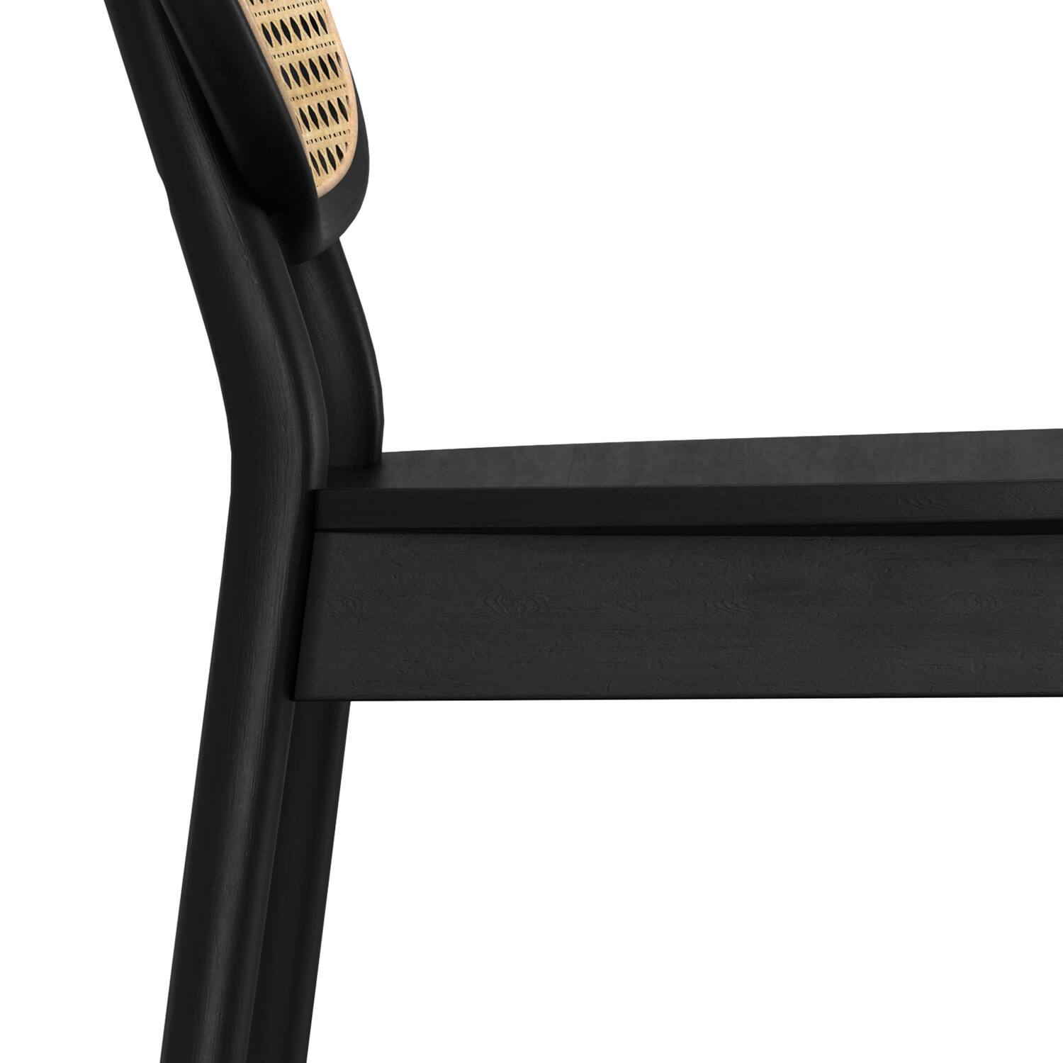 Alt View 5. Simpli Home - Rachel Dining Chair (Set of 2) in Black - Black.