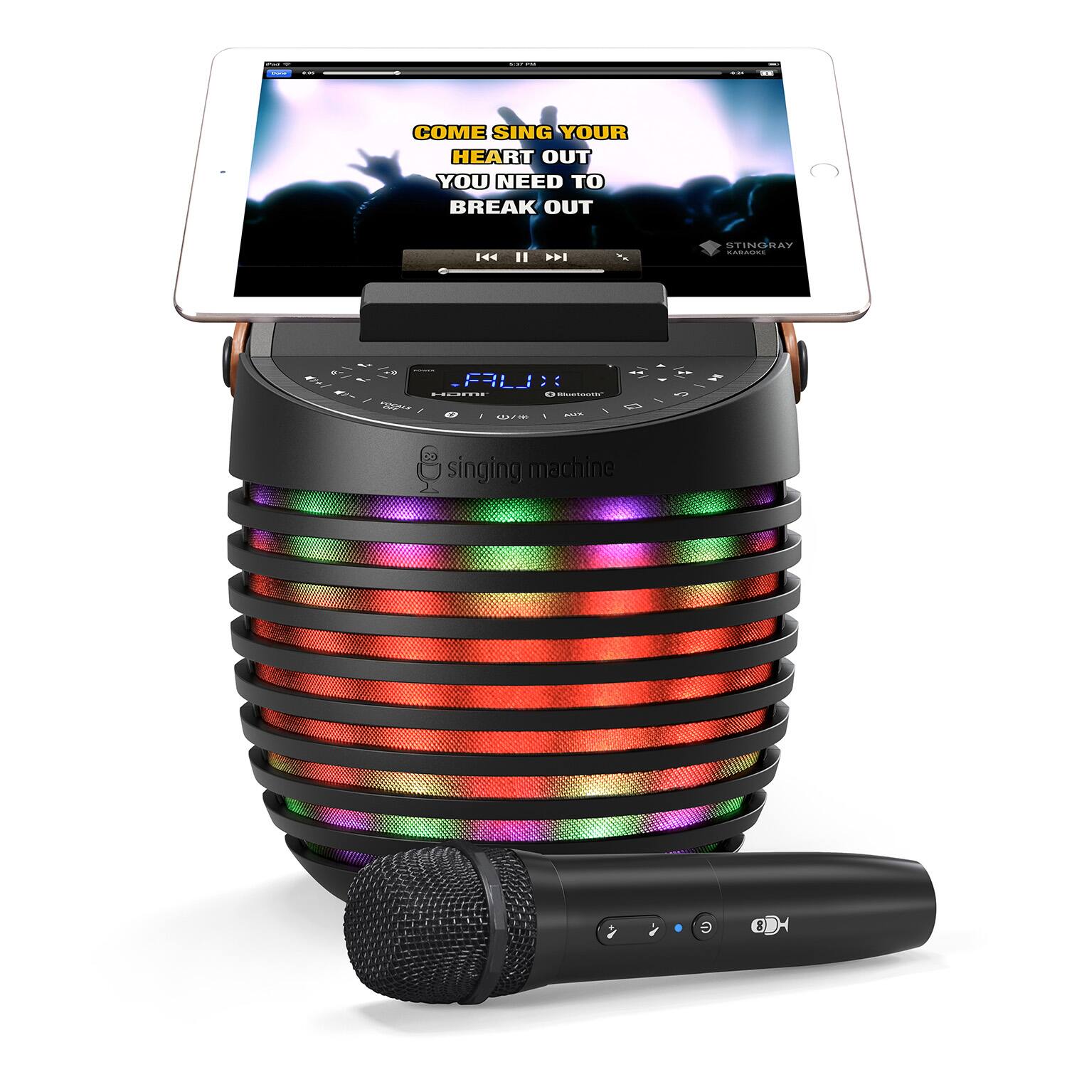 COME SING YOUR HEART OUT  
YOU NEED TO BREAK OUT  

singing machine