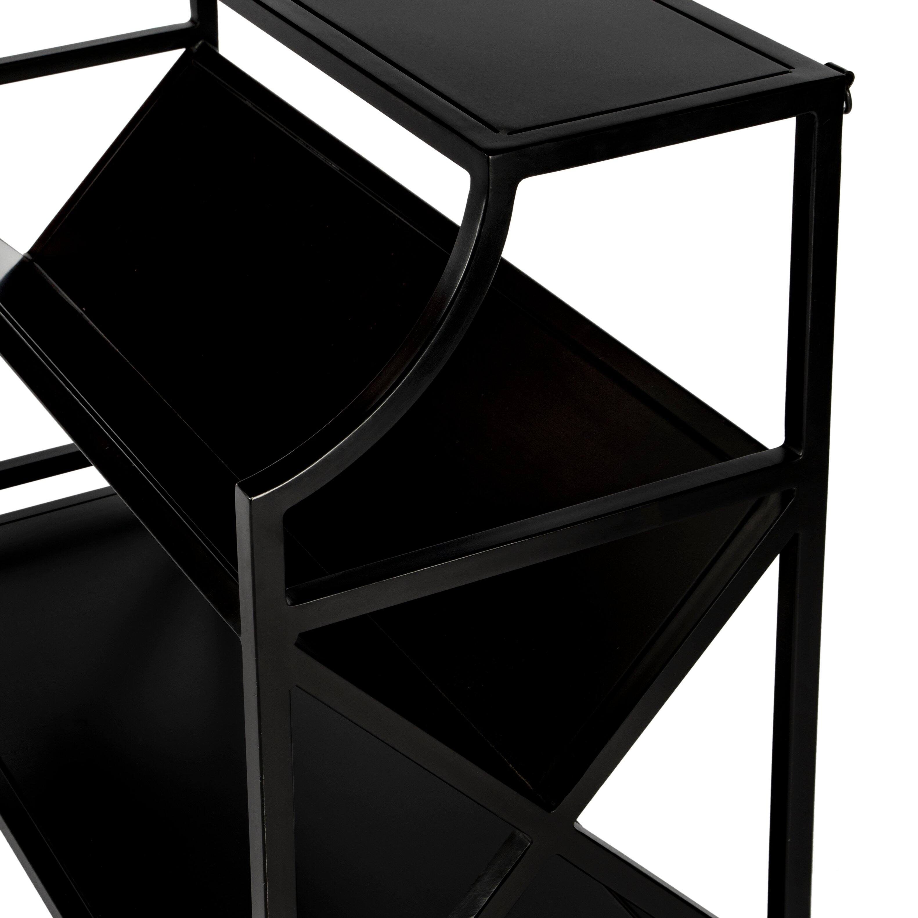 Alt View 5. Butler Specialty - Keats 36 in. W Rectangular Iron 2-Tier Library Bookcase - Black.