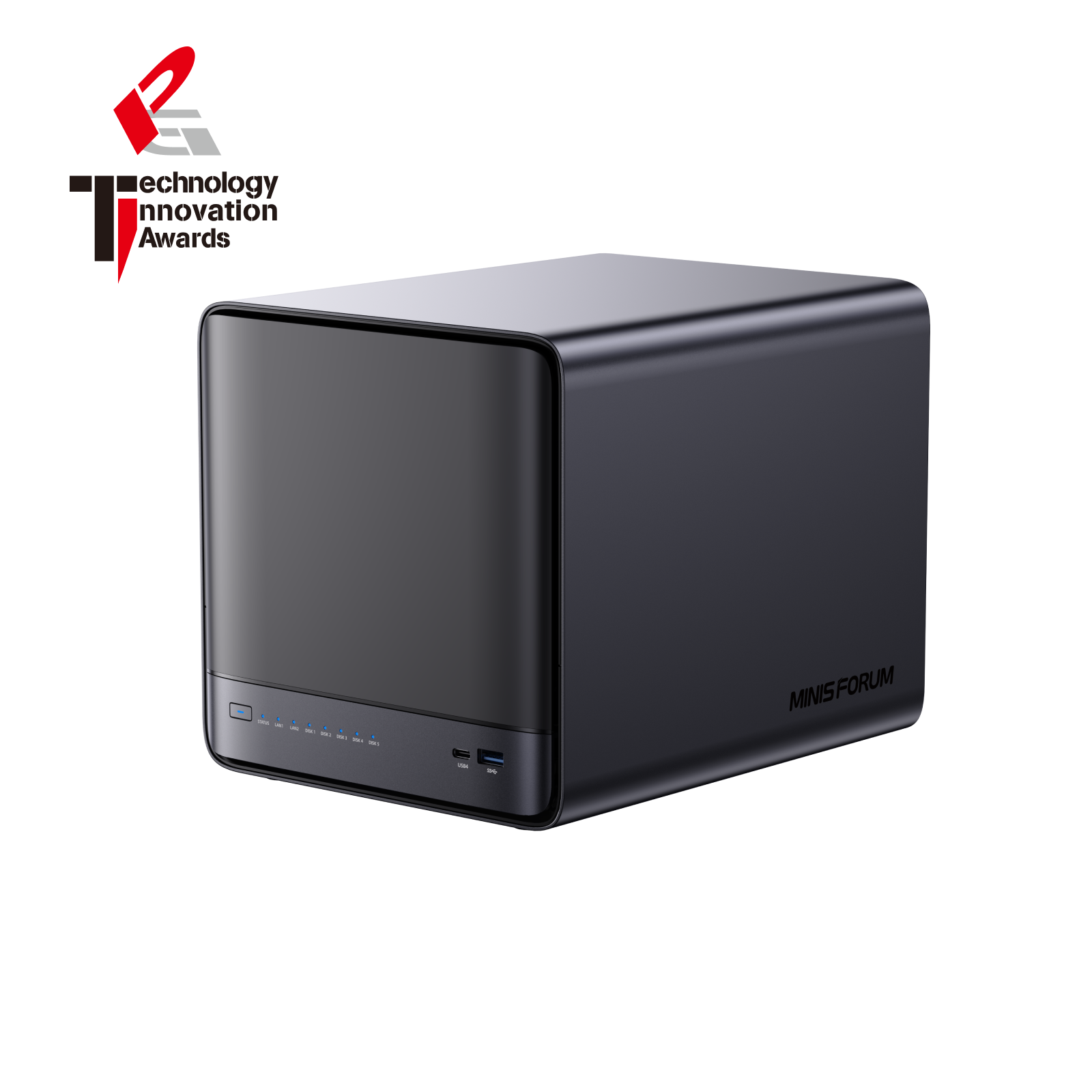 Minisforum - N5 Pro AI NAS, AMD Ryzen™ AI 9 HX PRO 370, Barebone + 128G OS Storage, Radeon 890M - Black price history on PriceWatchPro