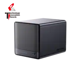 Minisforum - N5 Pro AI NAS, Barebone + 128G OS Storage, AMD Ryzen AI 9 HX PRO 370, AMD Radeon 890M, 50 TOPS Copilot+ NPU, 10GbE+5GbE - Black
