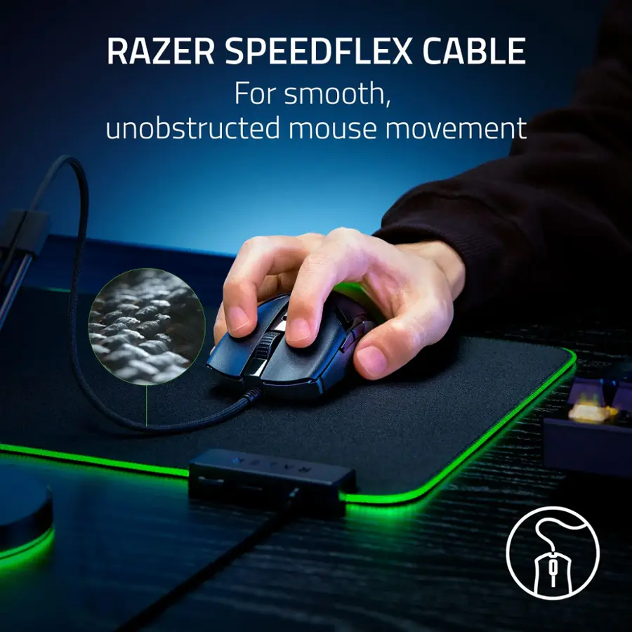 RAZER SPEEDFLEX CABLE For smooth, unobstructed mouse movement