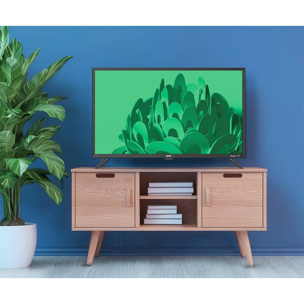 Alt View 3. Onn - 32" HD 720p 60Hz Smart LED Roku TV 100012589.