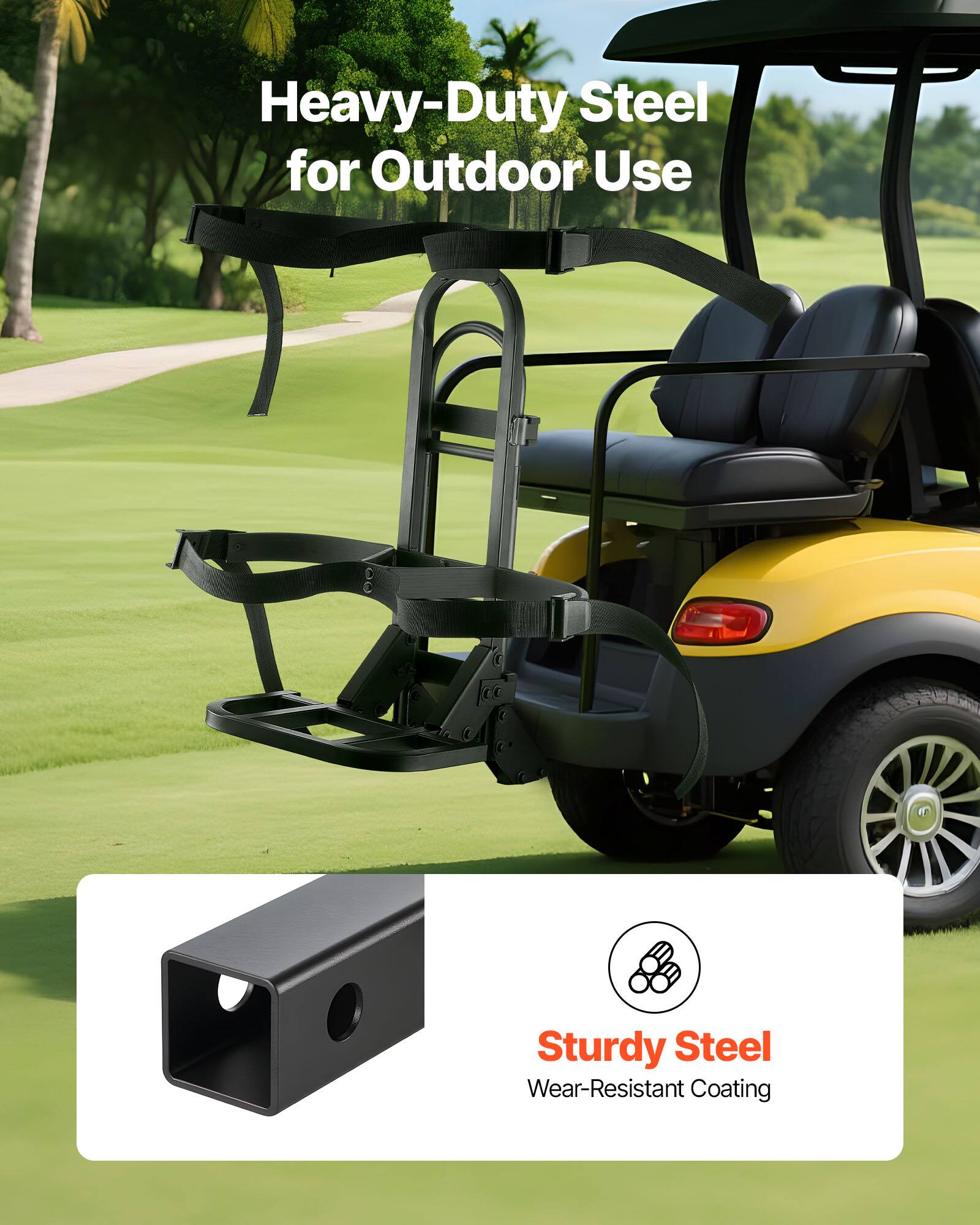 Heavy-Duty Steel for Outdoor Use  
Sturdy Steel  
Wear-Resistant Coating