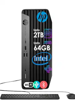 HP - ProDesk G9 SFF Business Desktop Computer | 13th Intel Quad-core CPU | Dual 4K Display - Black