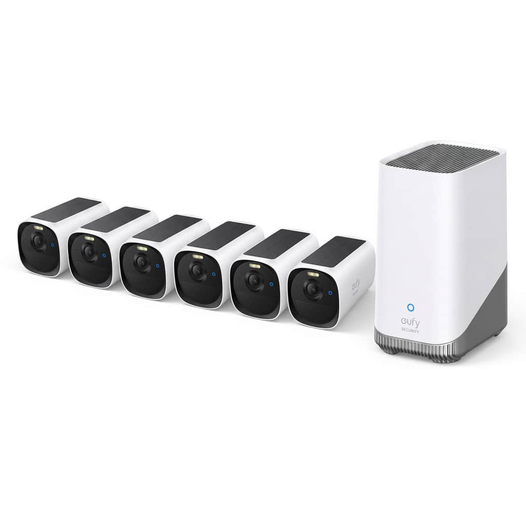 eufy - eufyCam E40 6 Cam& Homebase S380, 2K MaxColor Night Vision,Solar Security Camera,No Monthly Fee - White price history on PriceWatchPro